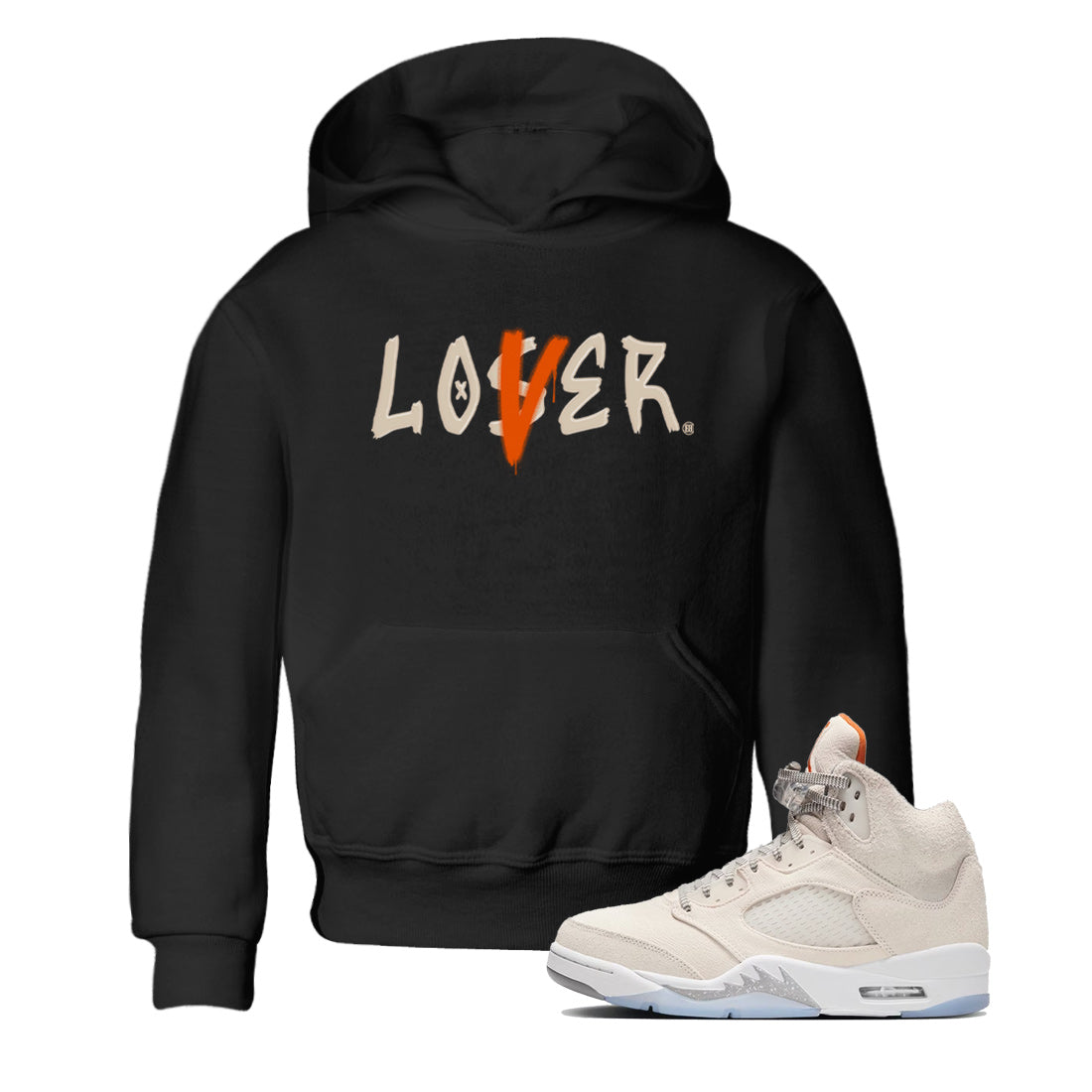 Loser Lover Kids Tops - Air Jordan 5 Craft