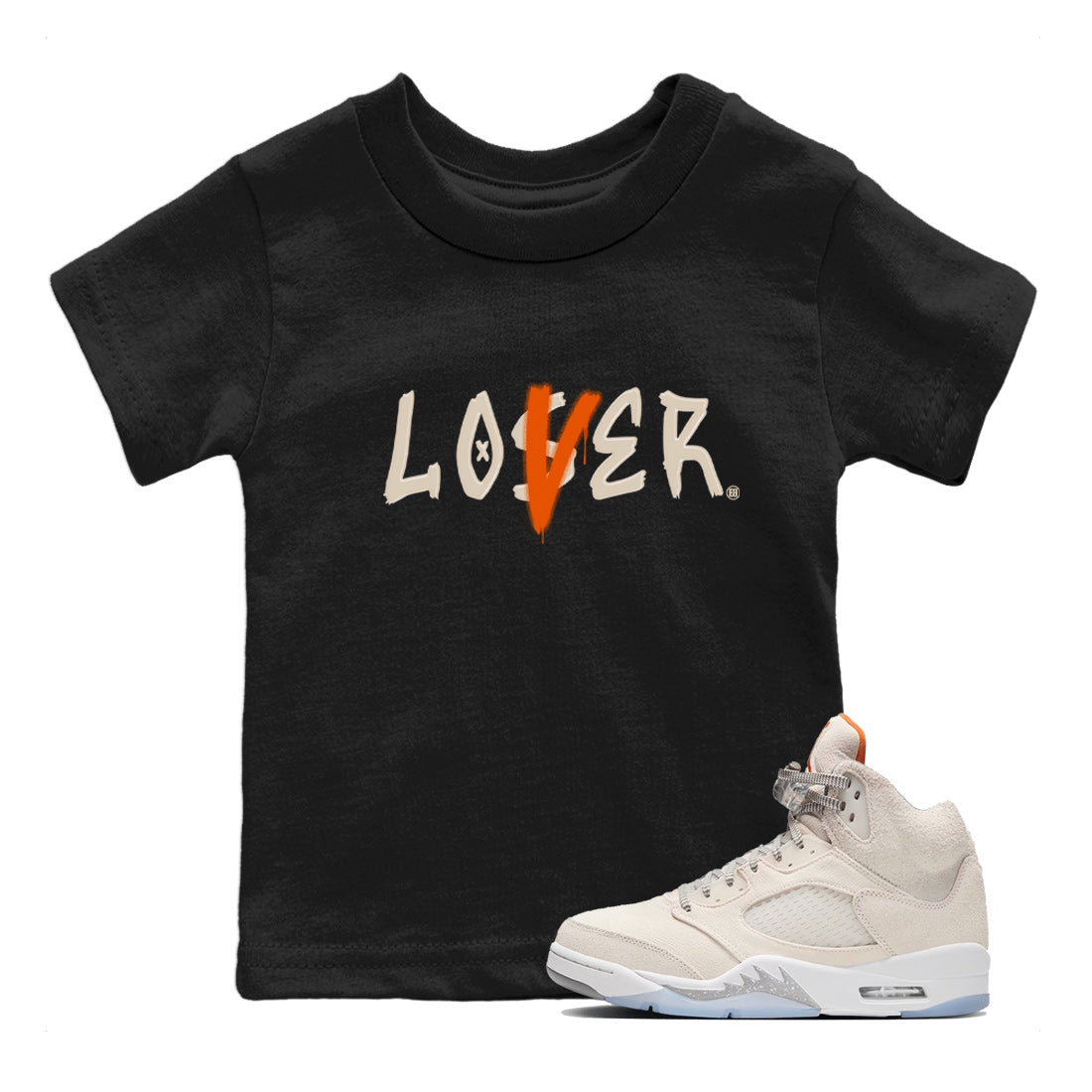 Loser Lover Kids Tops - Air Jordan 5 Craft