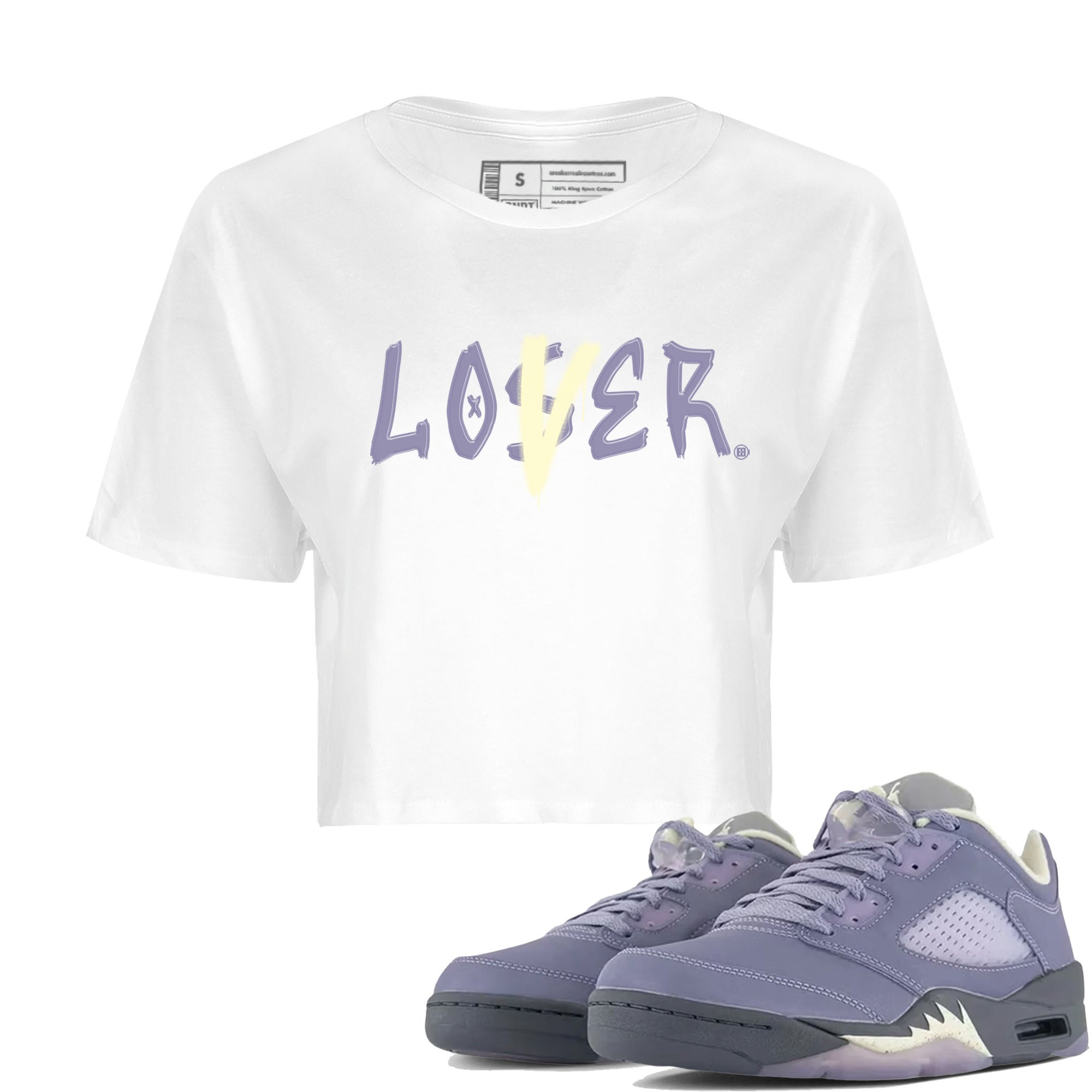 Loser Lover Women's Tops - Air Jordan 5 Indigo Haze