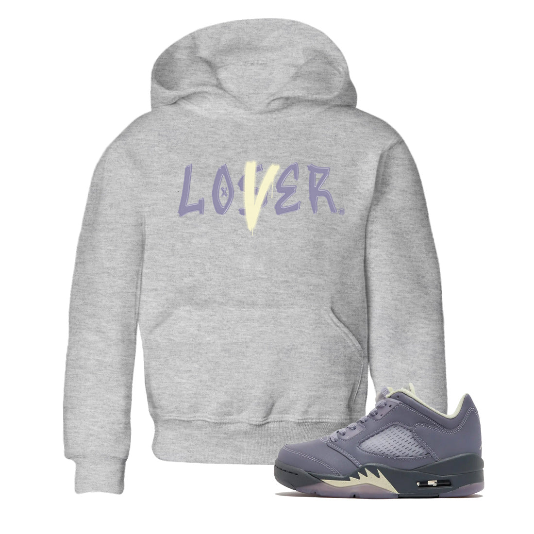 Loser Lover Kids Tops - Air Jordan 5 Indigo Haze