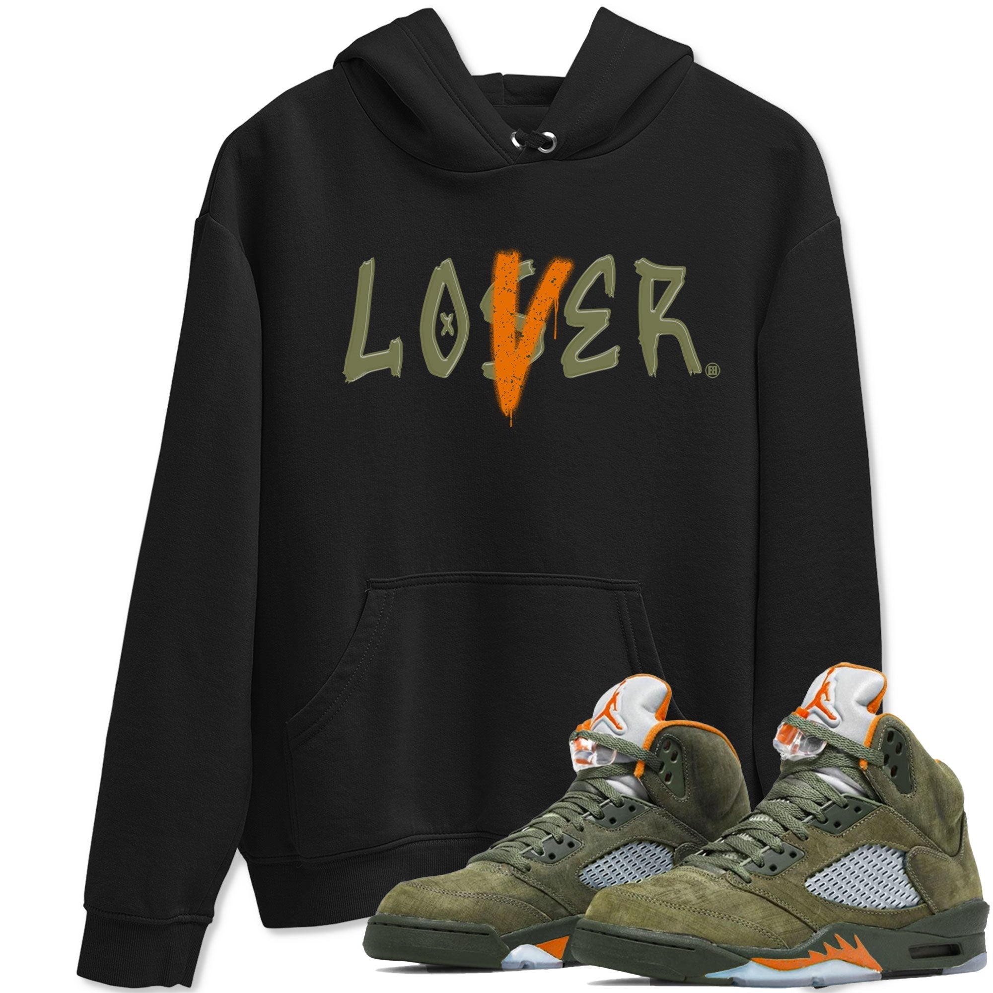 Loser Lover snkmatch Tees - Air Jordan 5 Olive