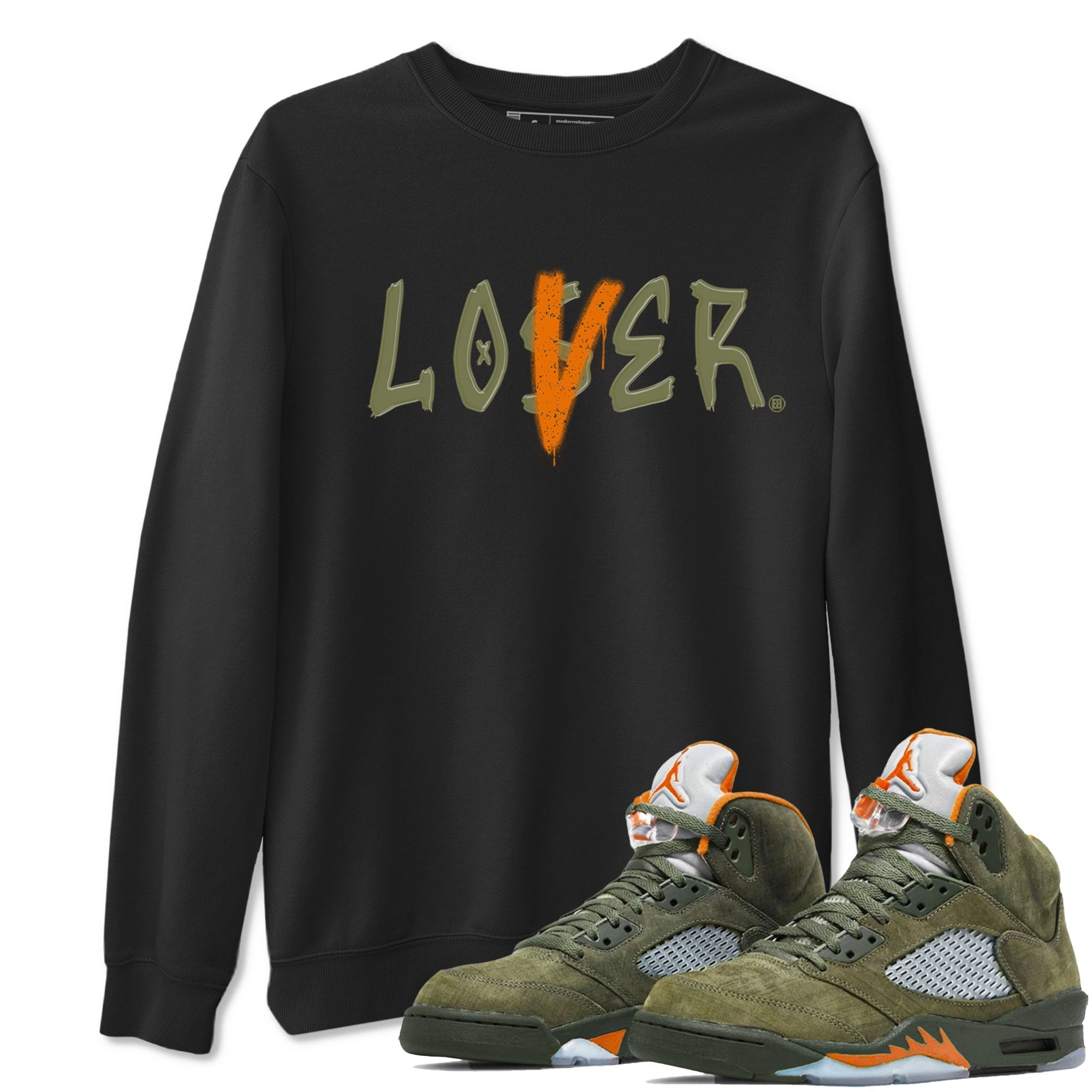 Loser Lover snkmatch Tees - Air Jordan 5 Olive