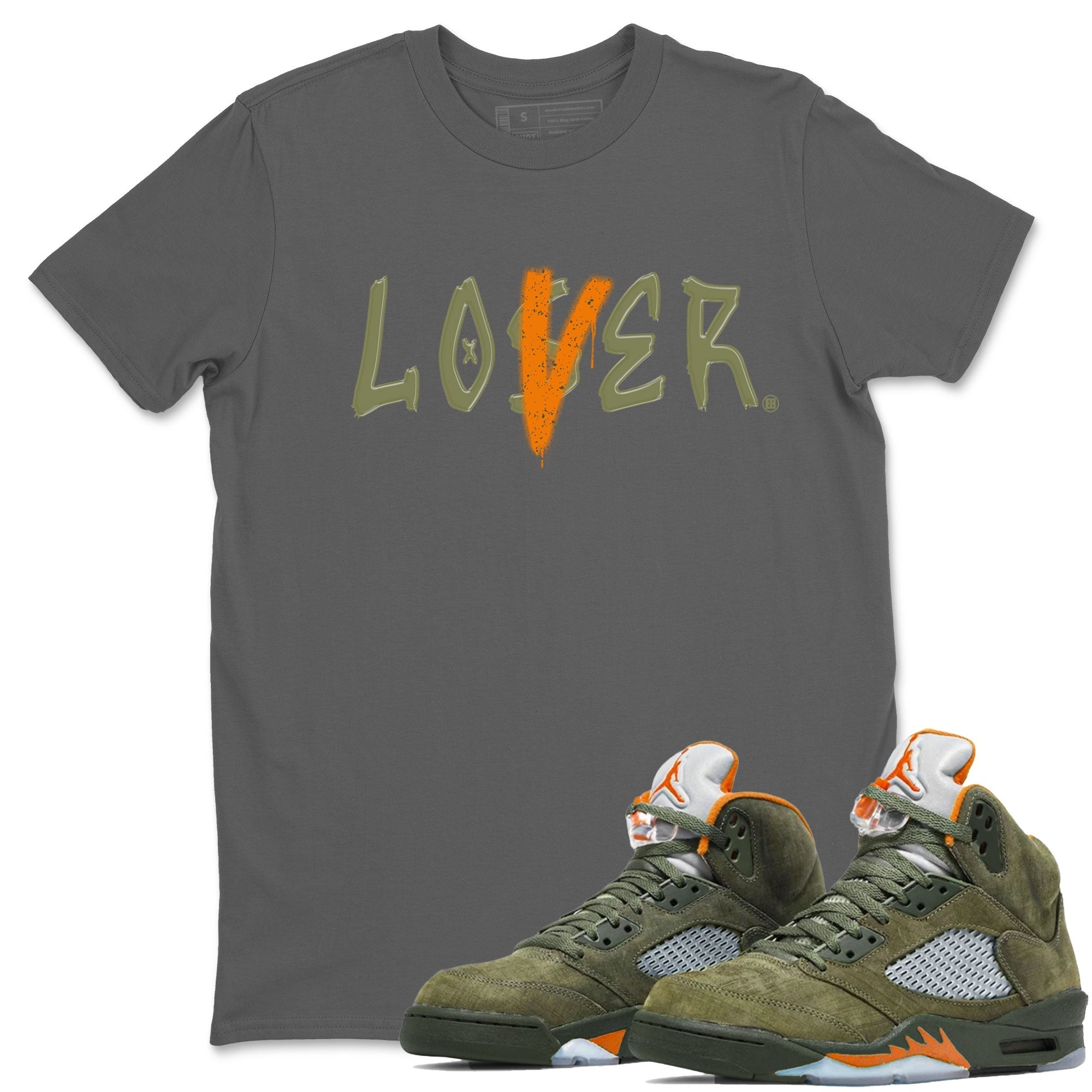 Loser Lover snkmatch Tees - Air Jordan 5 Olive