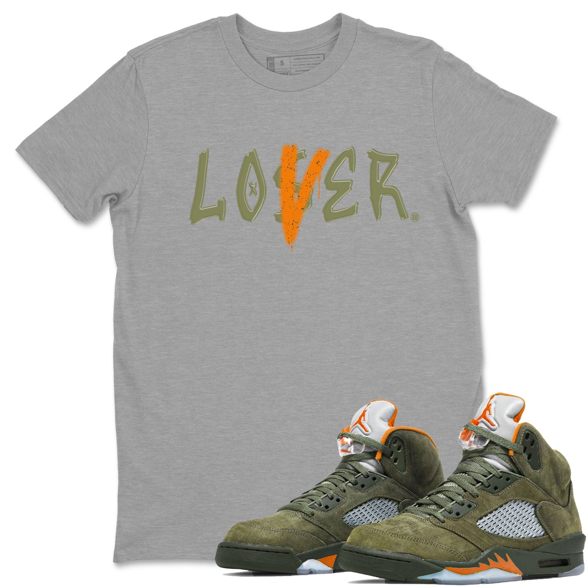 Loser Lover snkmatch Tees - Air Jordan 5 Olive