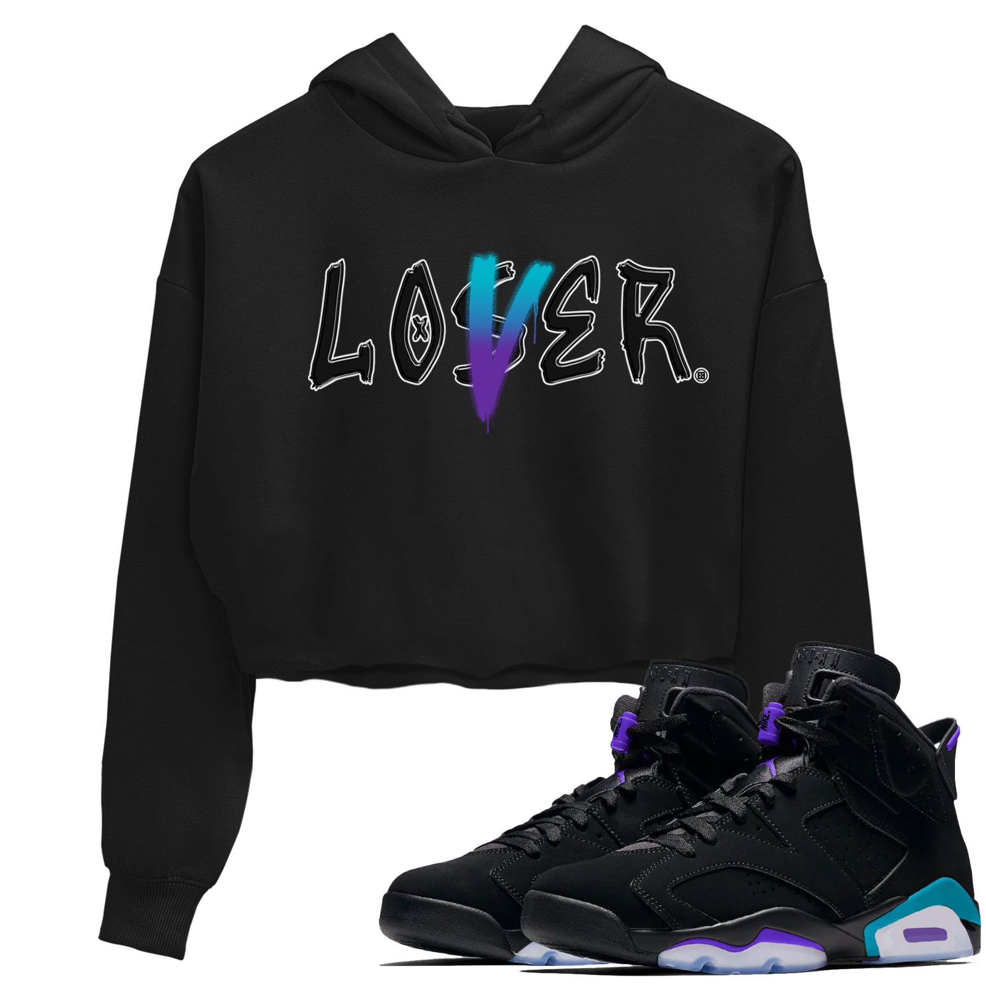Loser Lover Women's Tops - Air Jordan 6 Aqua