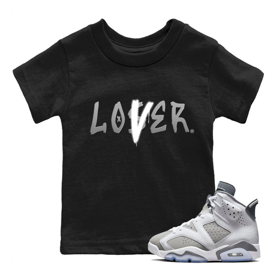 Loser Lover Kids Tops - Air Jordan 6 Cool Grey