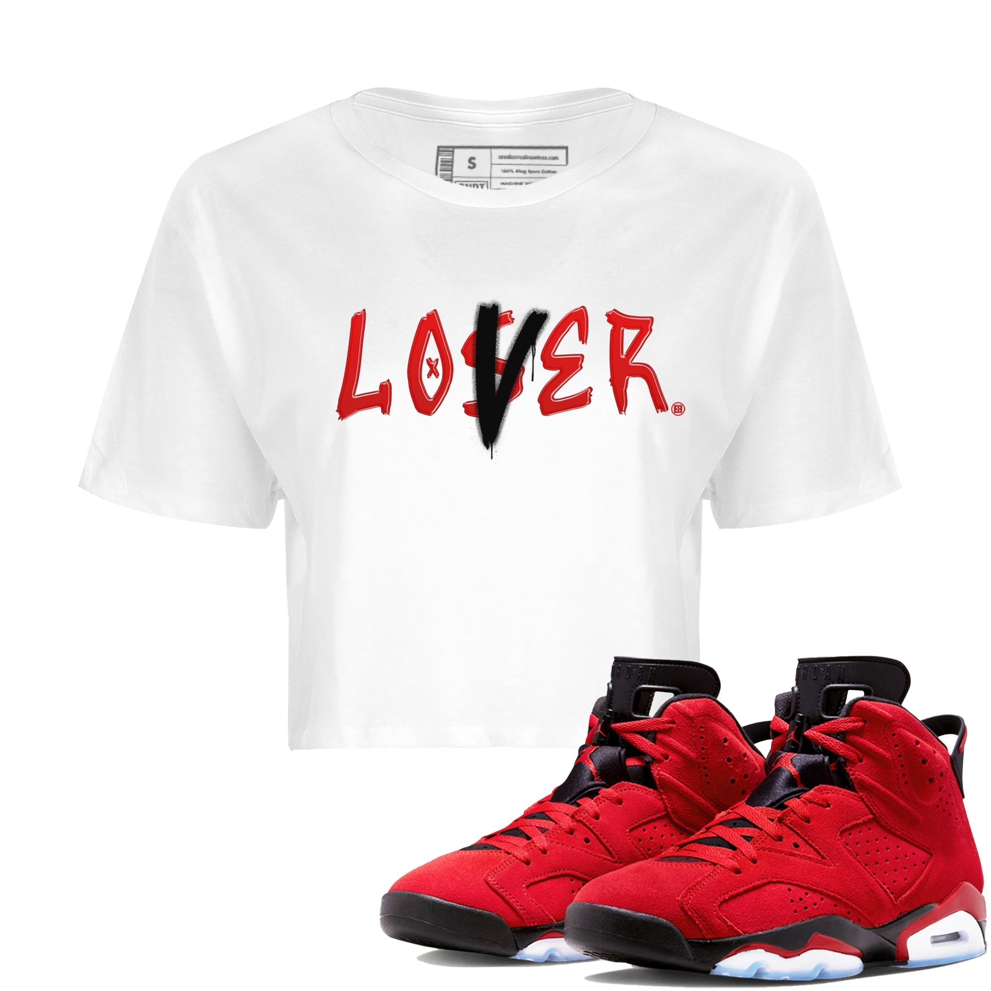 Loser Lover Women's Tops - Air Jordan 6 Toro Bravo