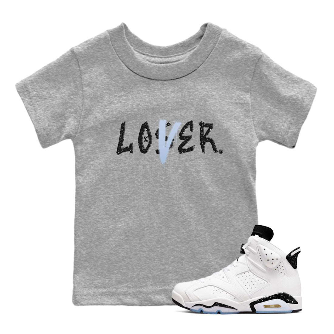 Loser Lover snkmatch Tees Kids - Air Jordan 6 White Black