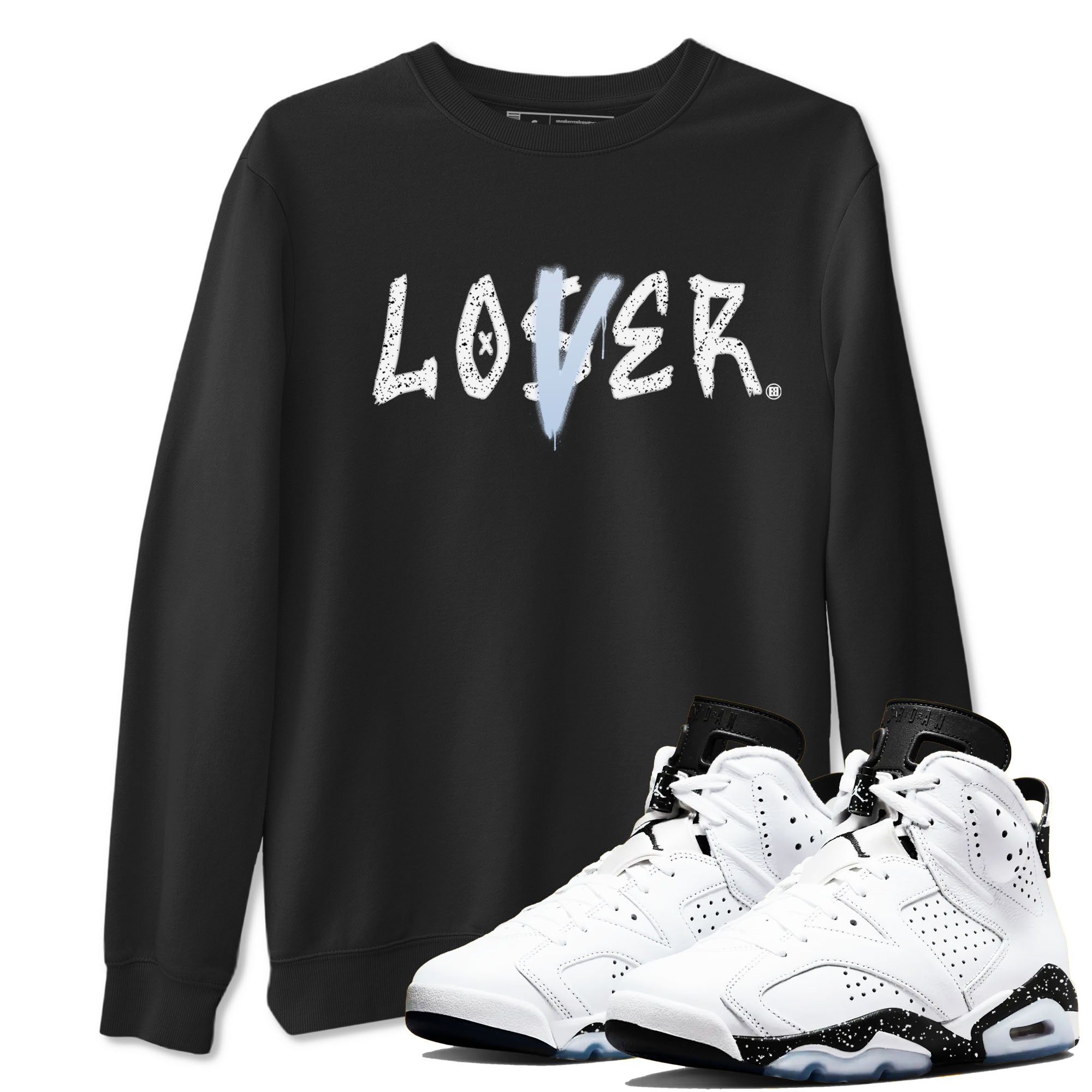 Loser Lover snkmatch Tees - Air Jordan 6 White Black
