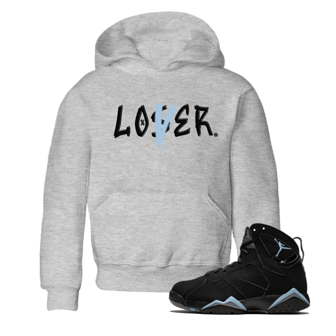 Loser Lover Kids Tops - Air Jordan 7 Chambray