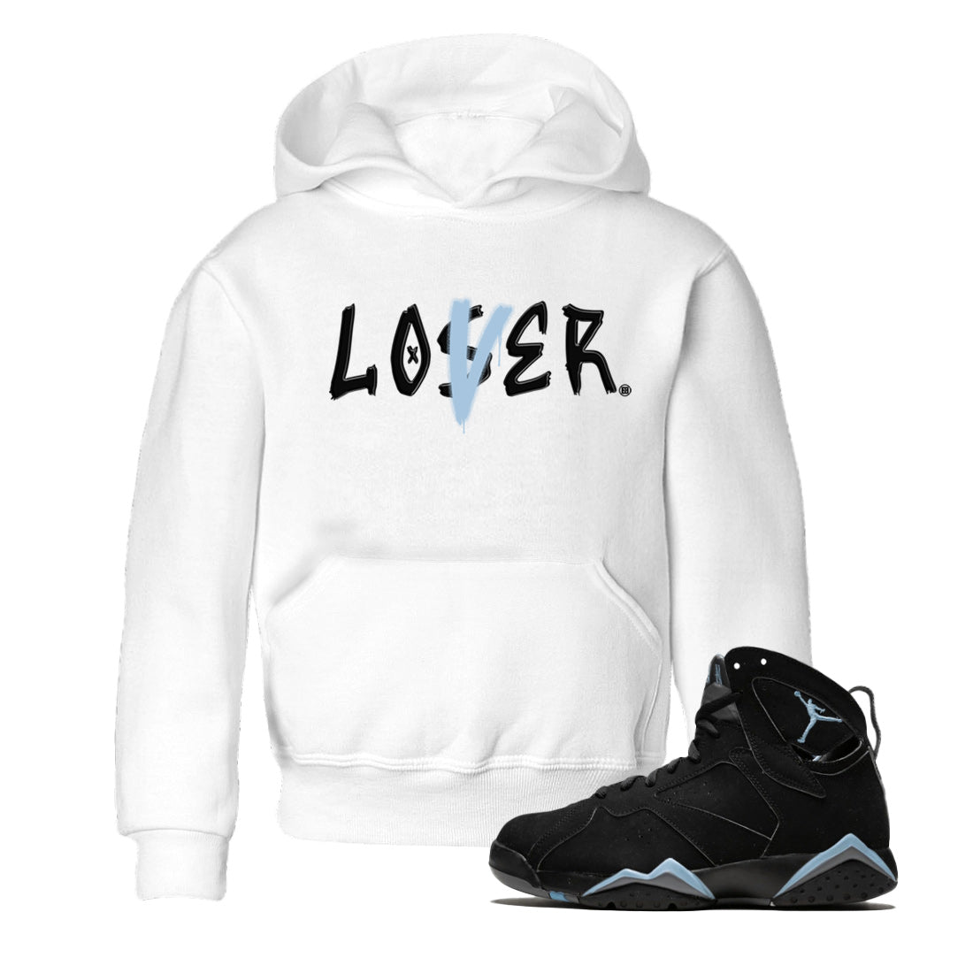 Loser Lover Kids Tops - Air Jordan 7 Chambray