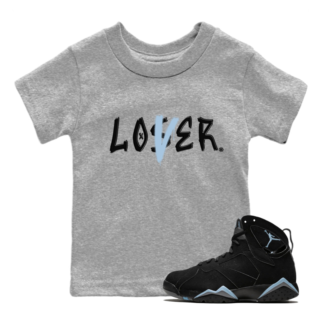 Loser Lover Kids Tops - Air Jordan 7 Chambray