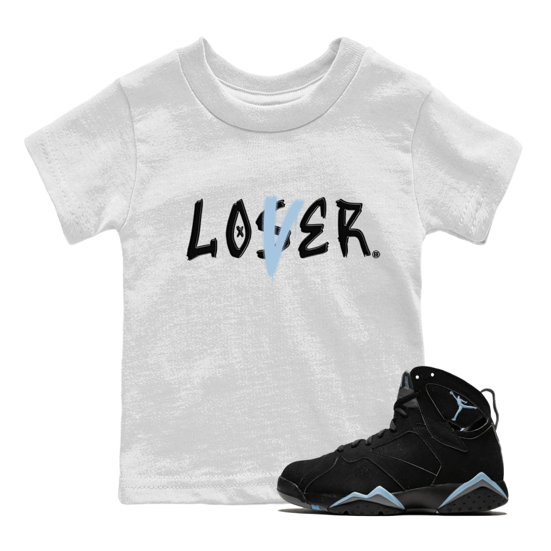 Loser Lover Kids Tops - Air Jordan 7 Chambray