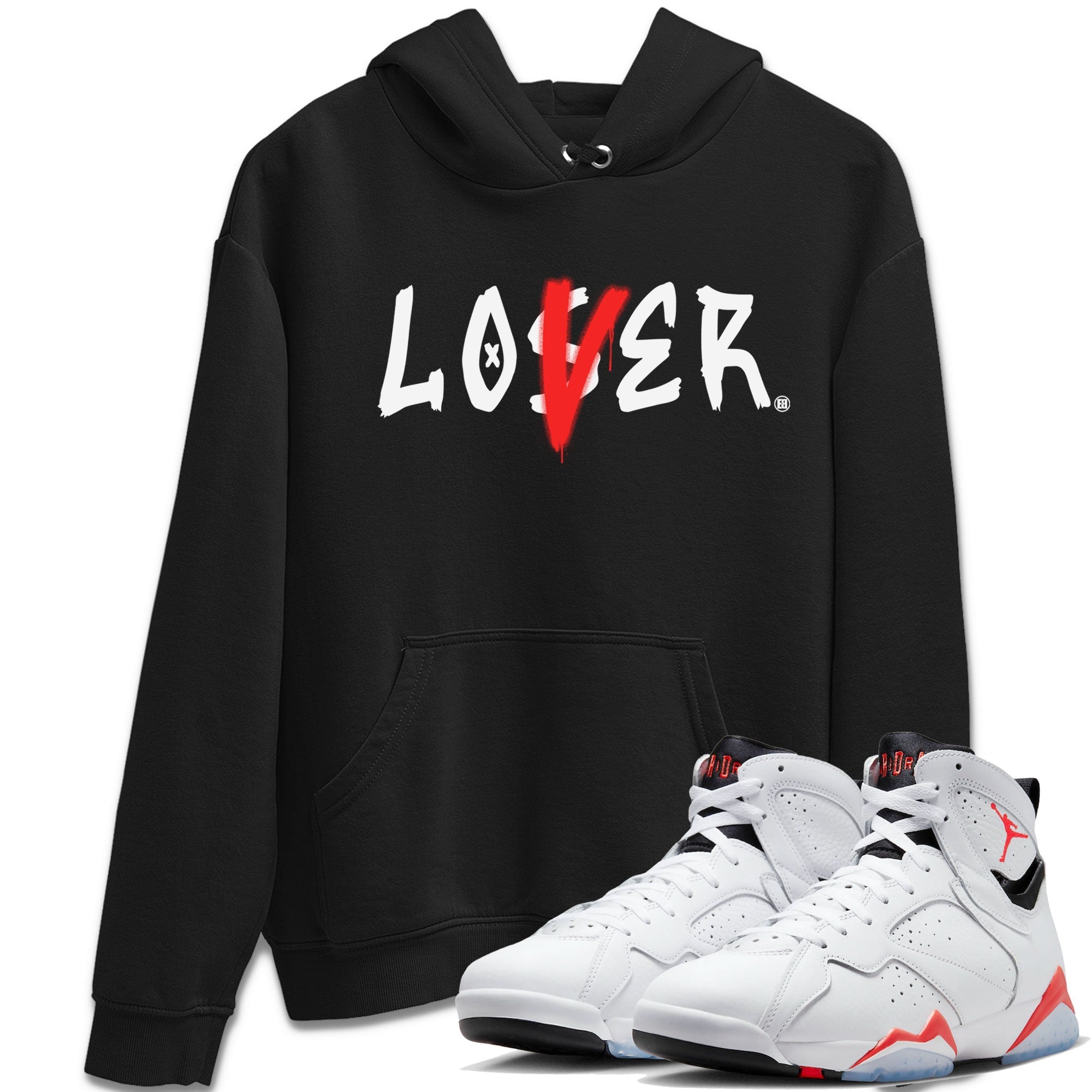Loser Lover snkmatch Tee - Air Jordan 7 White Infrared