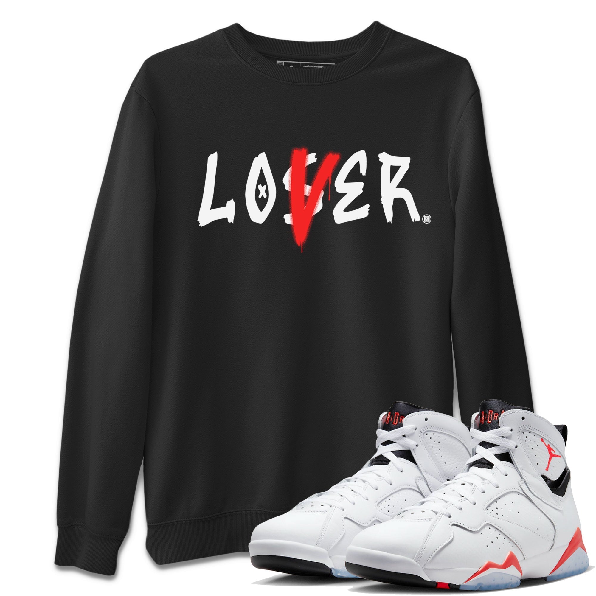 Loser Lover snkmatch Tee - Air Jordan 7 White Infrared