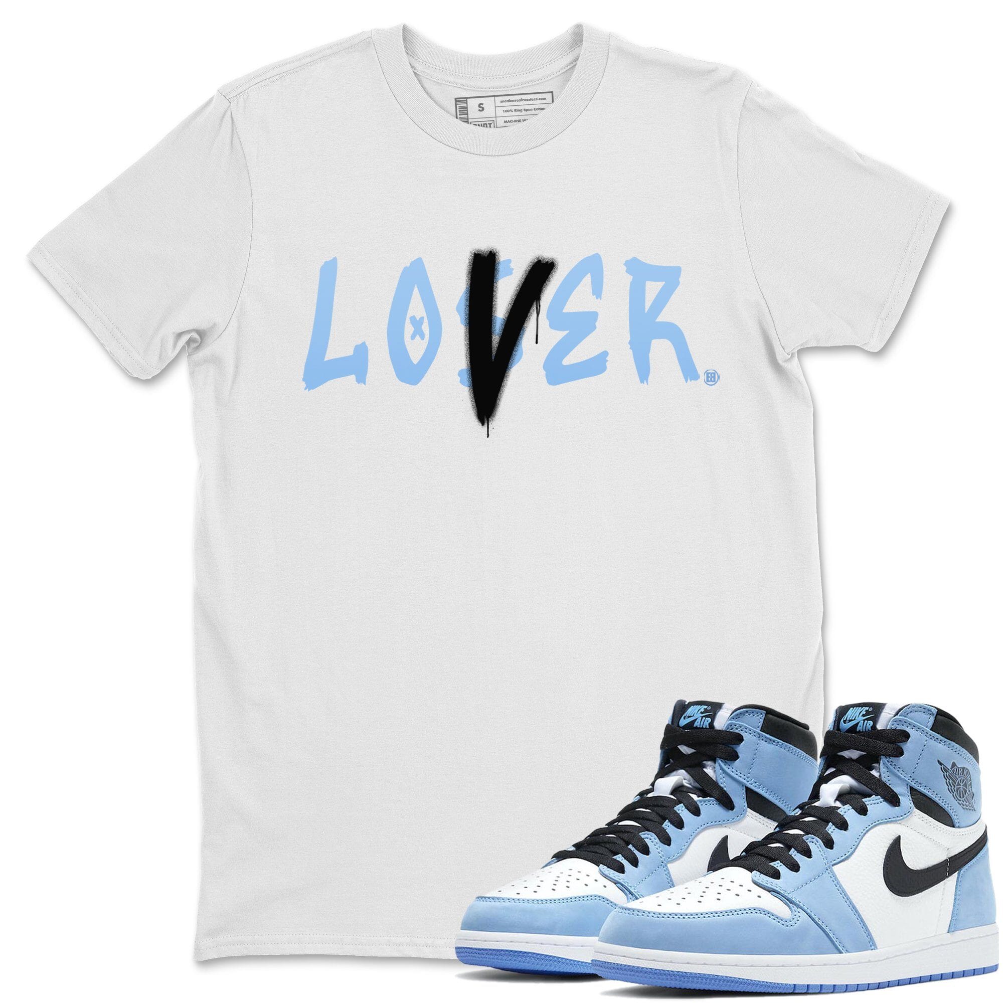 Loser Lover Unisex Tops - Air Jordan 1 University Blue