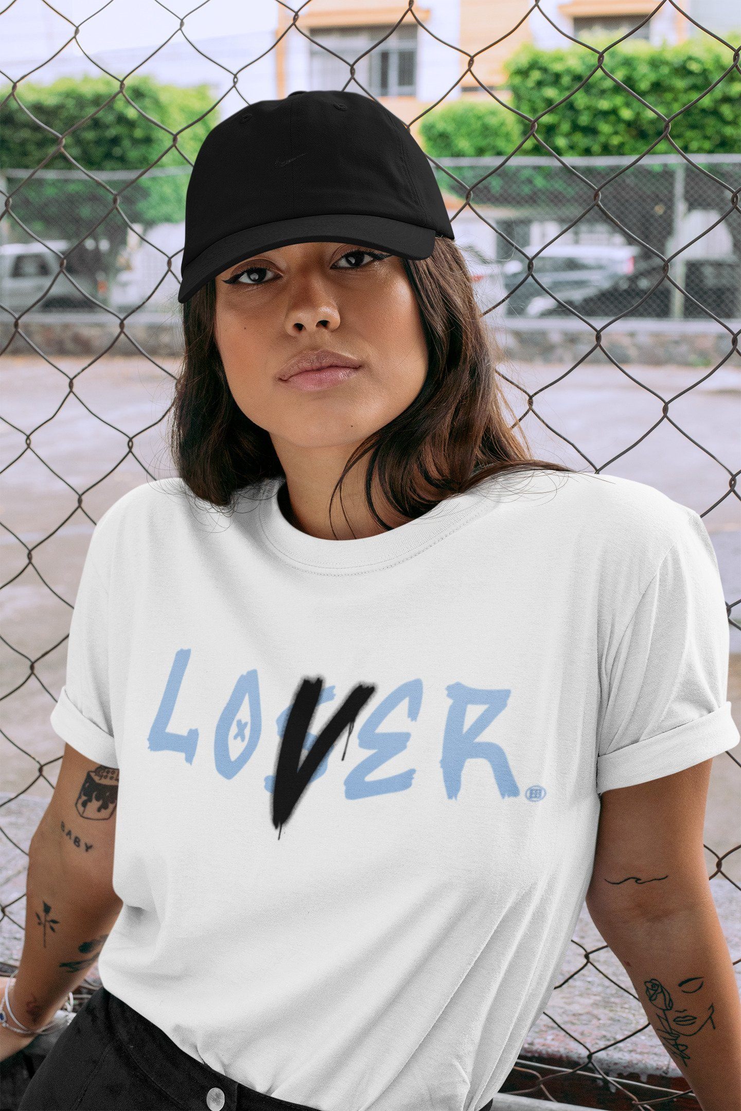 Loser Lover Unisex Tops - Air Jordan 1 University Blue