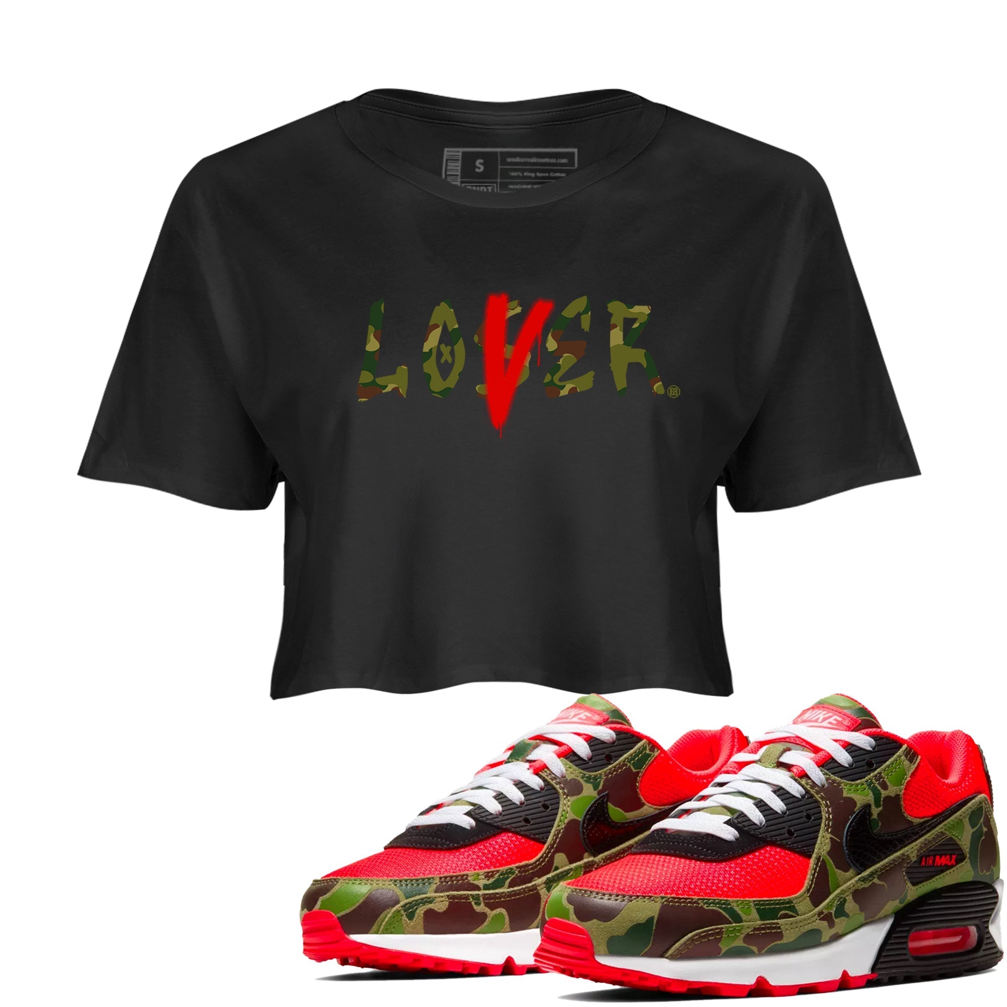 Loser Lover snkmatch Women's Top - Air Max 90 Reverse Duck Camo