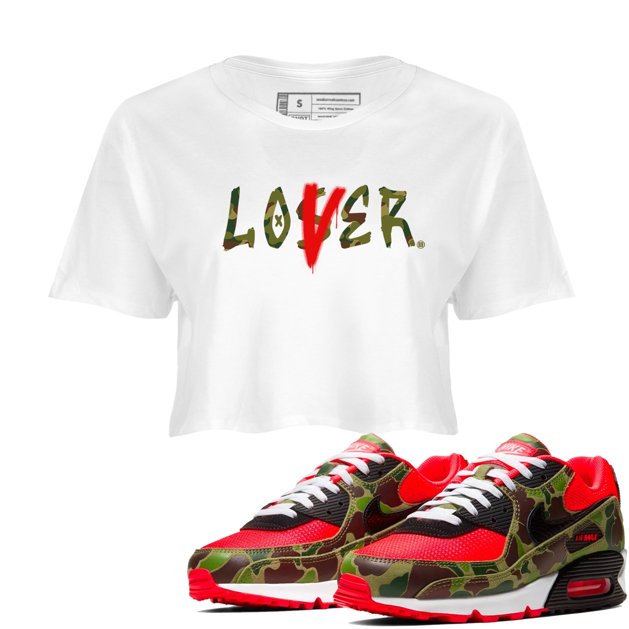 Loser Lover snkmatch Women's Top - Air Max 90 Reverse Duck Camo