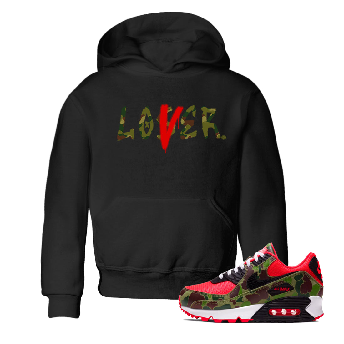 Loser Lover SNRT Sneaker Tees Kids - Air Max 90 Reverse Duck Camo