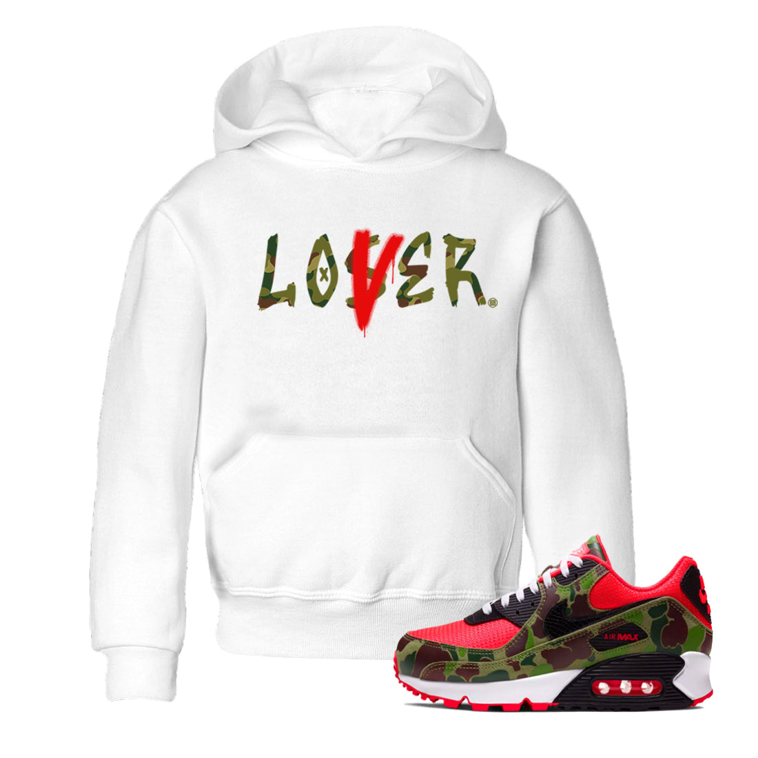 Loser Lover SNRT Sneaker Tees Kids - Air Max 90 Reverse Duck Camo