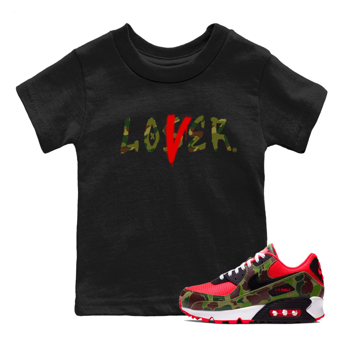 Loser Lover SNRT Sneaker Tees Kids - Air Max 90 Reverse Duck Camo