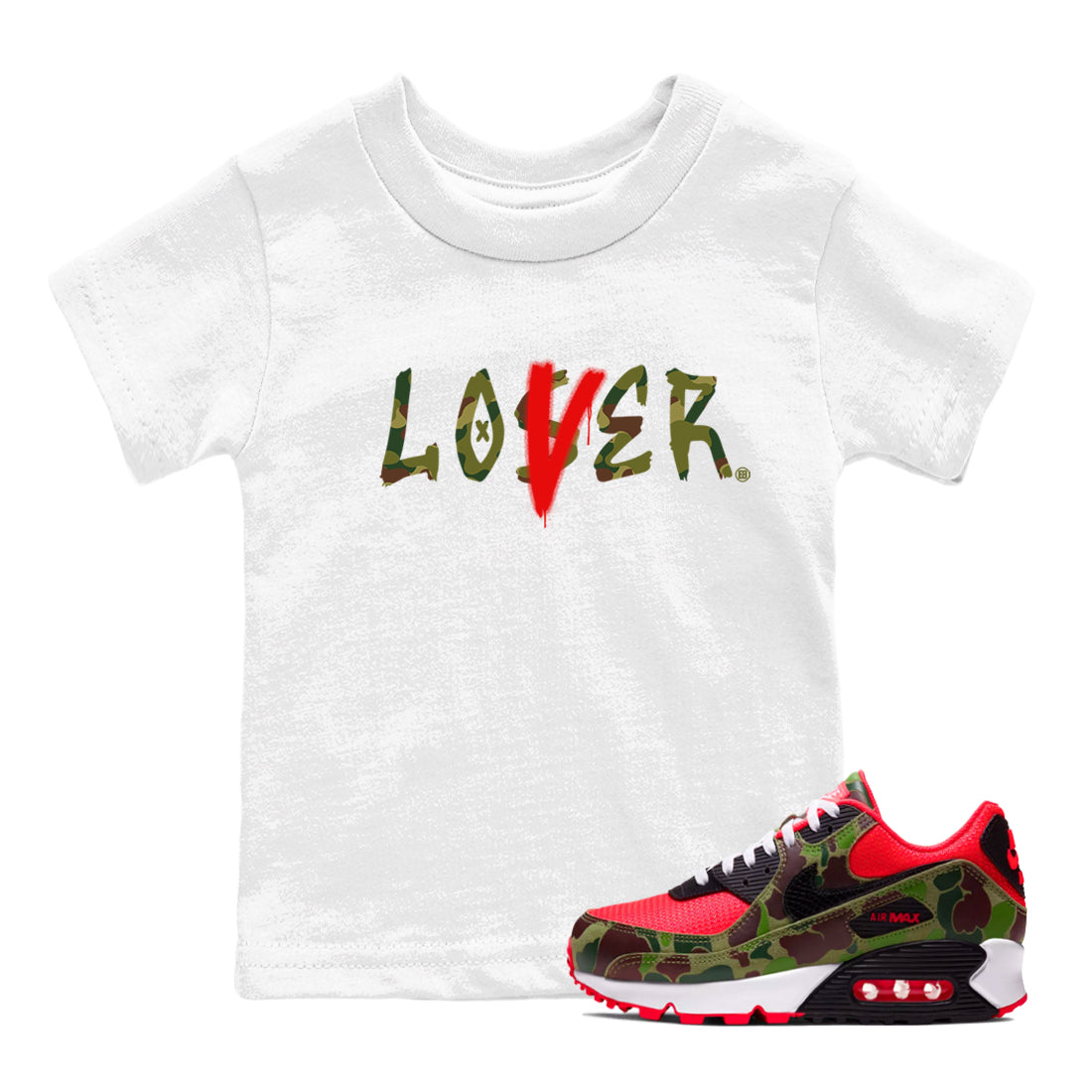 Loser Lover SNRT Sneaker Tees Kids - Air Max 90 Reverse Duck Camo