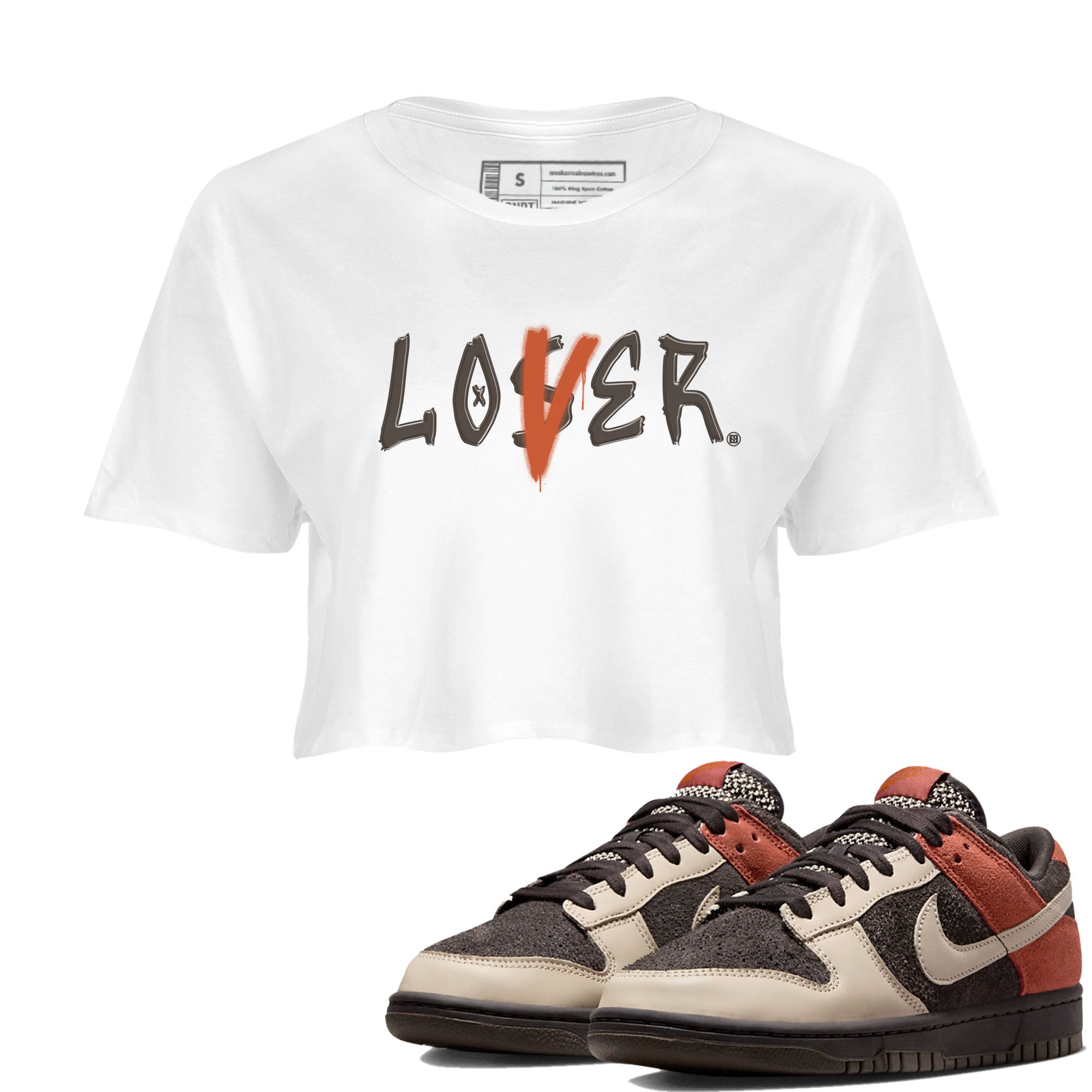 Loser Lover snkmatch Women's Top - Dunk Low Red Panda
