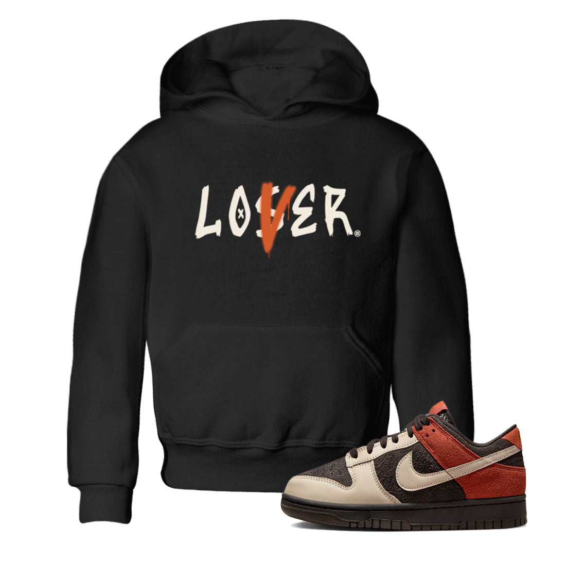 Loser Lover snkmatch Tee Kids - Dunk Low Red Panda