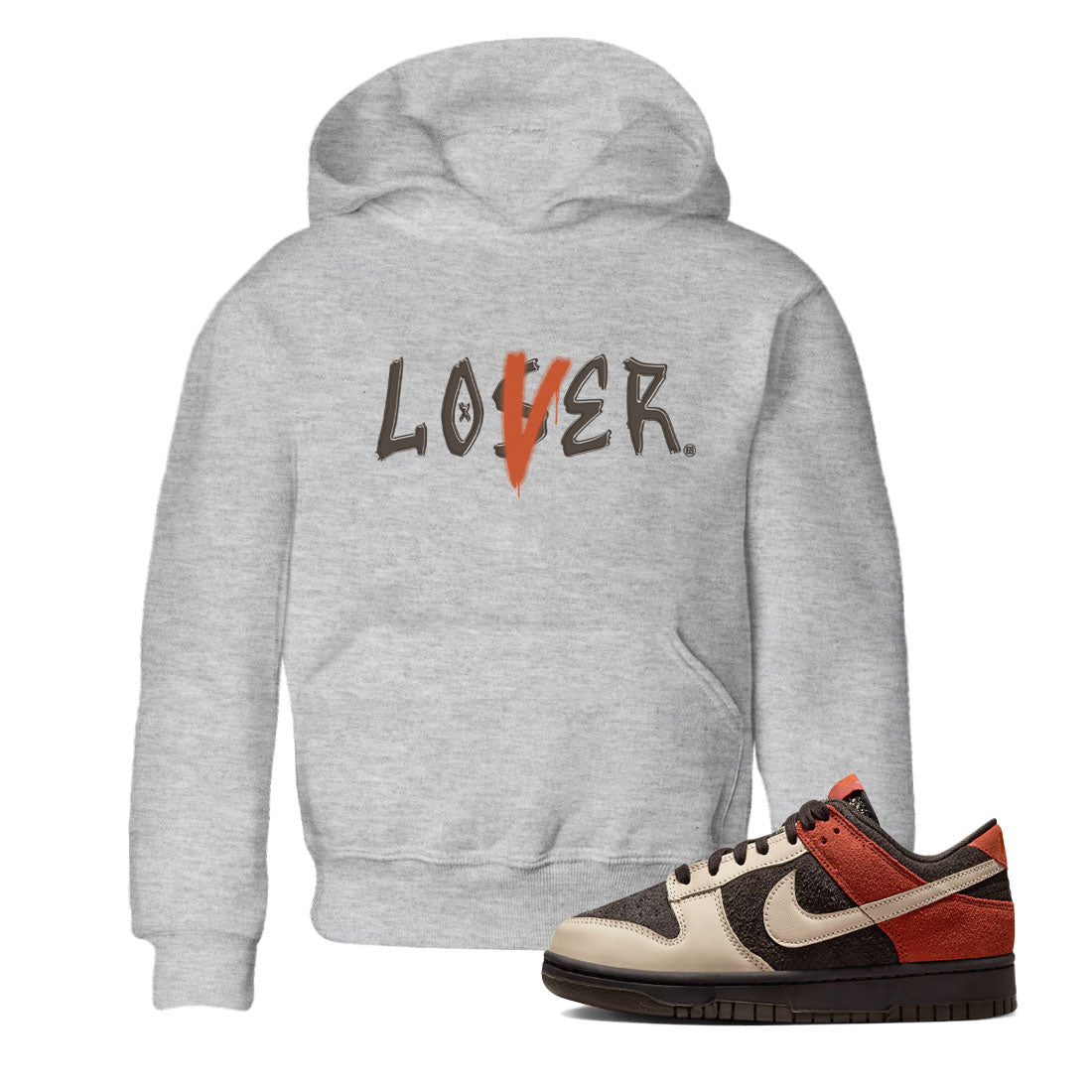 Loser Lover snkmatch Tee Kids - Dunk Low Red Panda