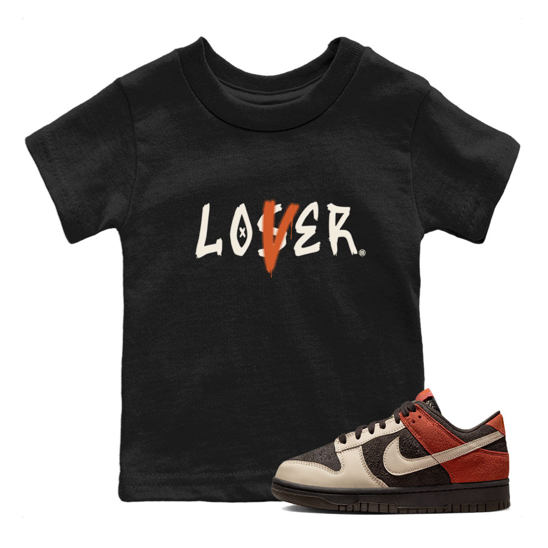 Loser Lover snkmatch Tee Kids - Dunk Low Red Panda