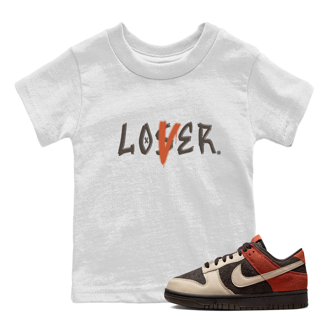 Loser Lover snkmatch Tee Kids - Dunk Low Red Panda