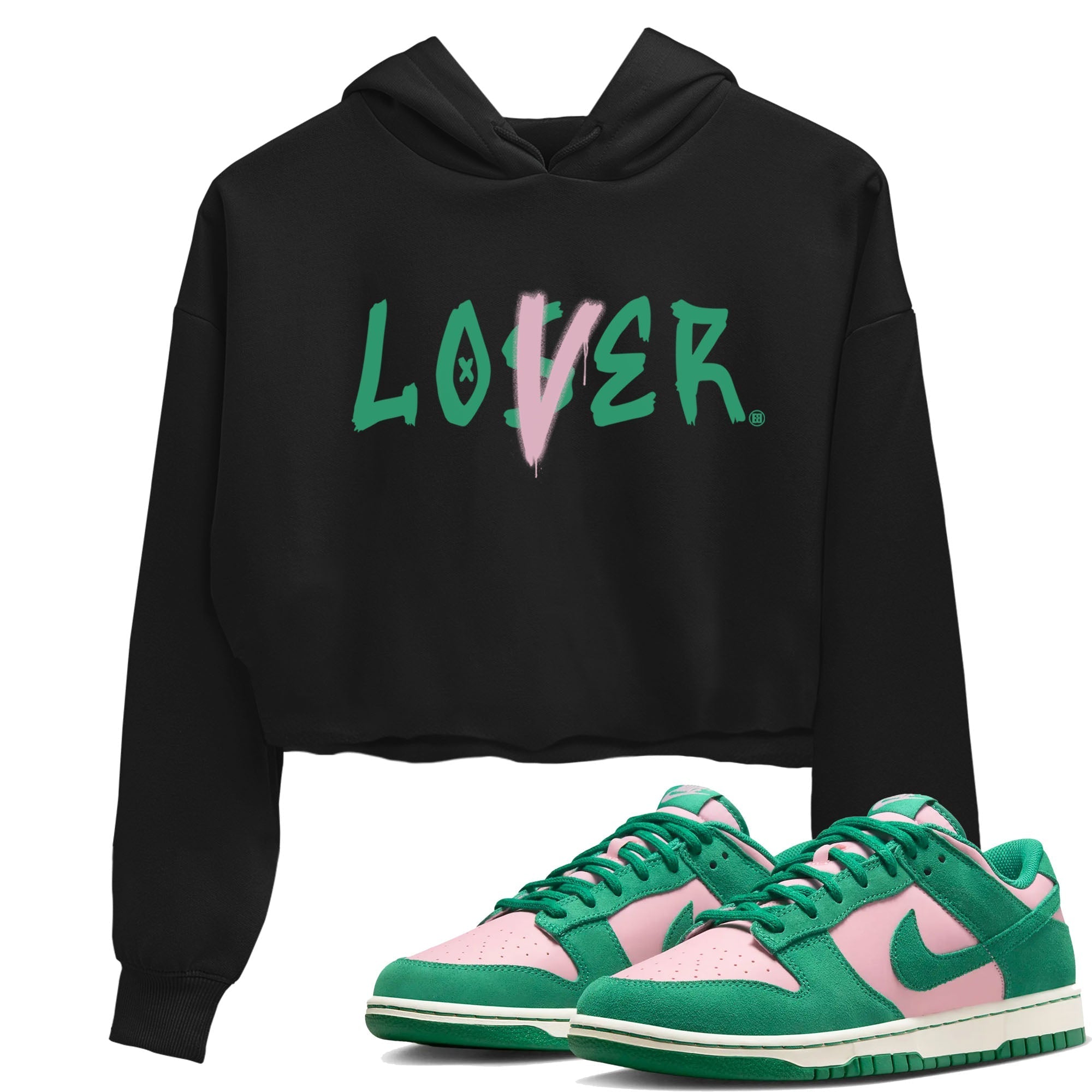 Loser Lover snkmatch Women's Top - Dunk Medium Soft Pink Malachite