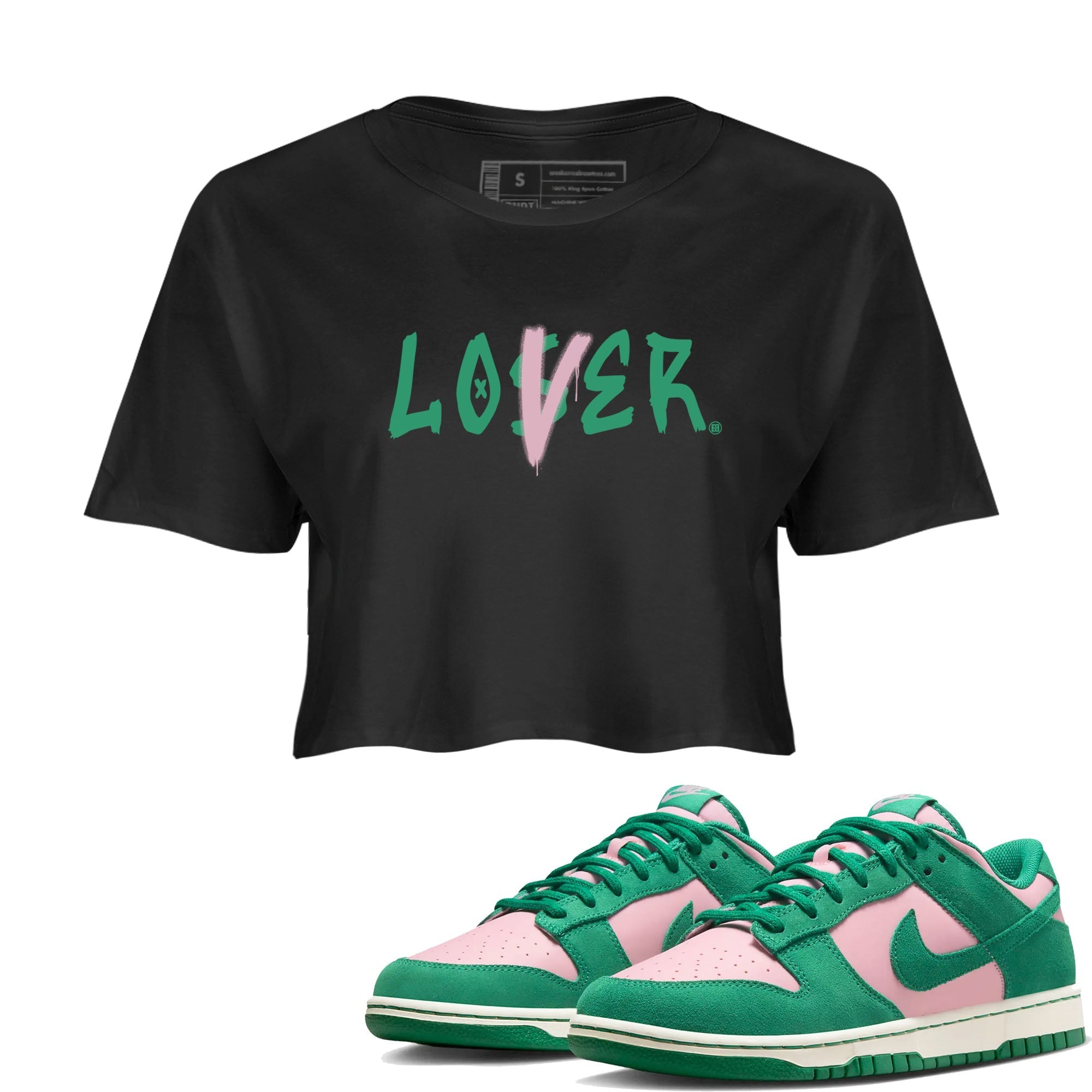 Loser Lover snkmatch Women's Top - Dunk Medium Soft Pink Malachite
