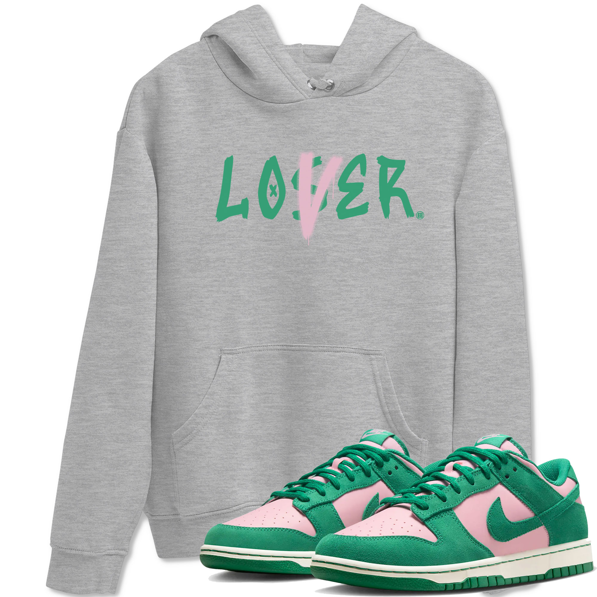 Loser Lover snkmatch Tees - Dunk Medium Soft Pink Malachite