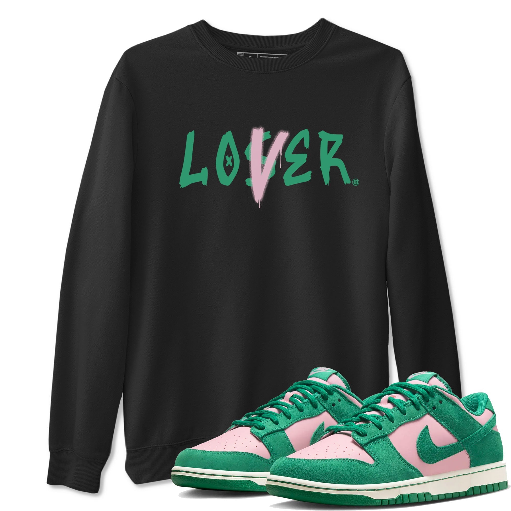 Loser Lover snkmatch Tees - Dunk Medium Soft Pink Malachite