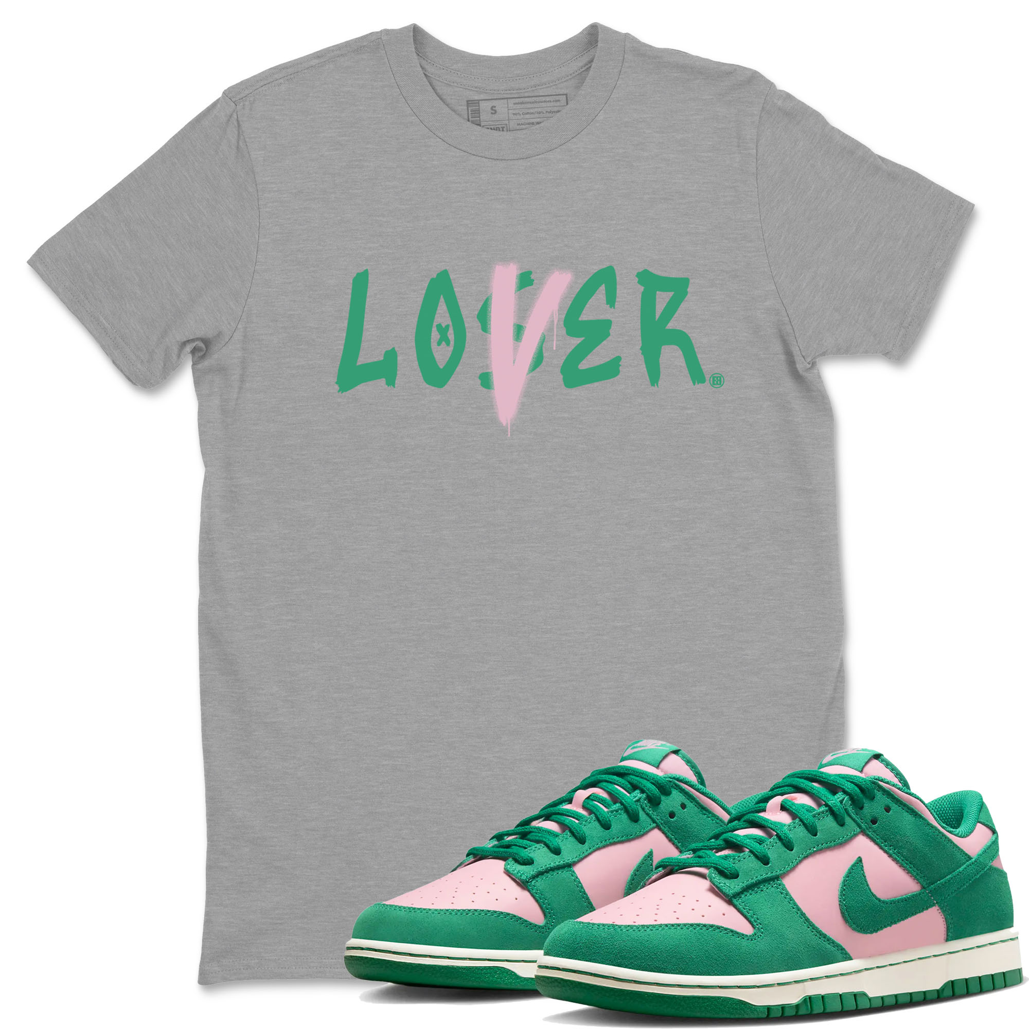Loser Lover snkmatch Tees - Dunk Medium Soft Pink Malachite