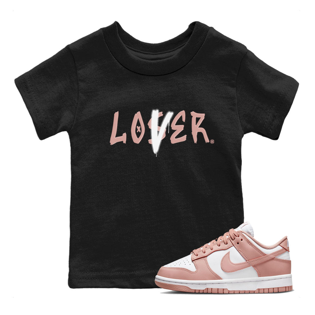 Loser Lover snkmatch Tee Kids - Dunk Rose Whisper