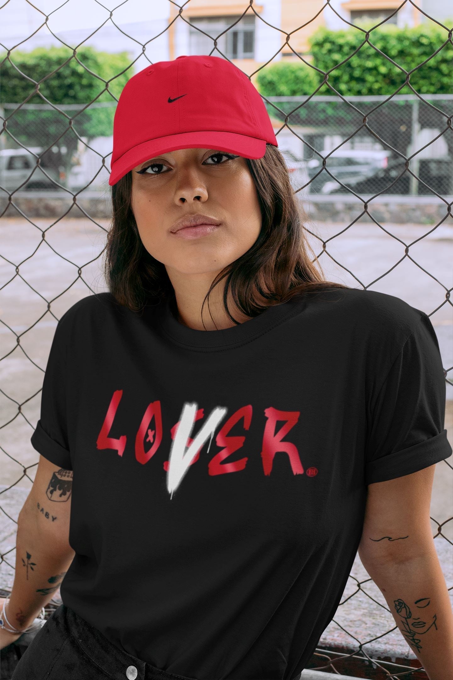 Loser Lover Unisex Tops - Air Jordan 1 Bred Patent