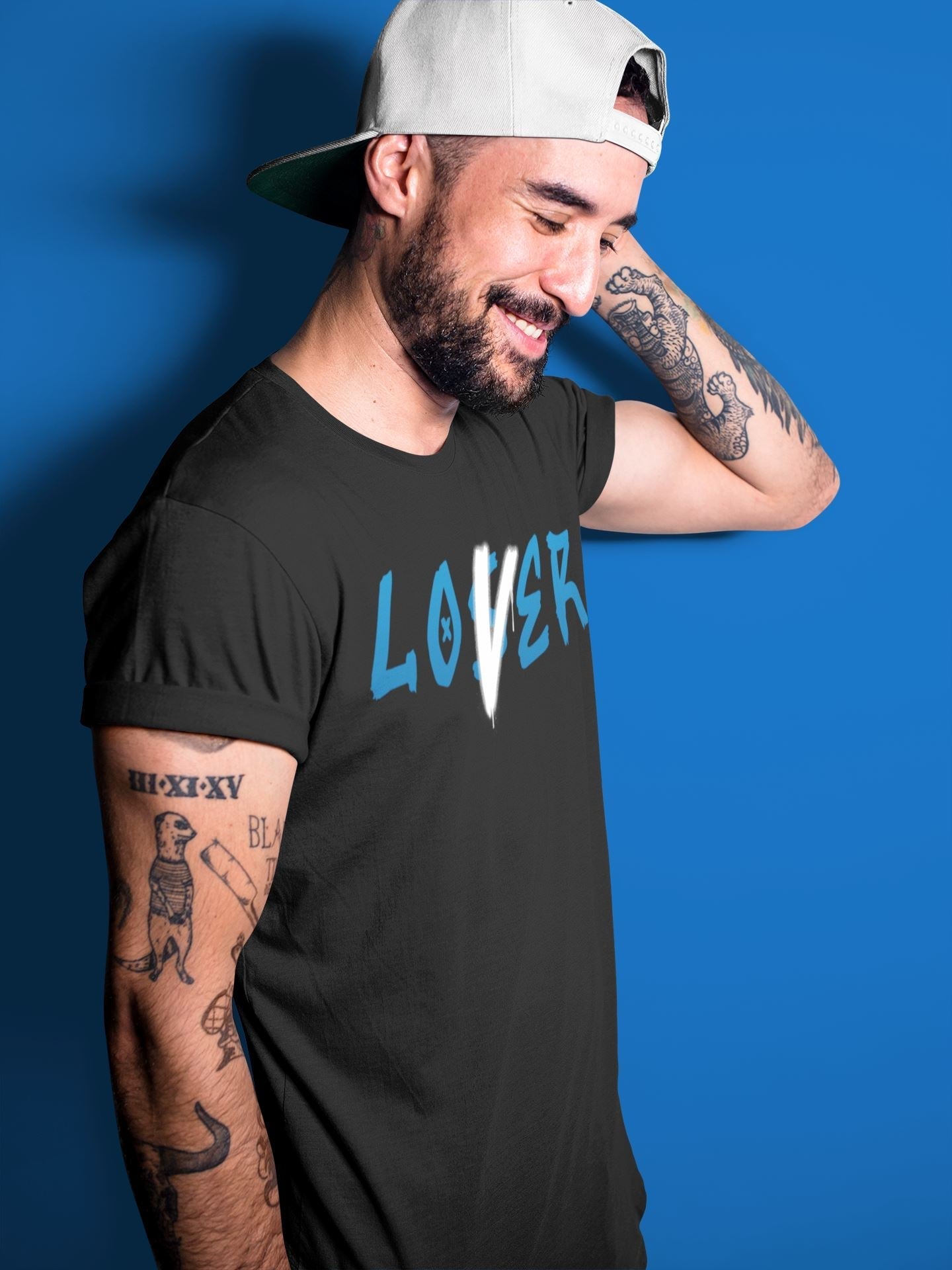 Loser Lover Unisex Tops - Air Jordan 1 Dark Marina Blue