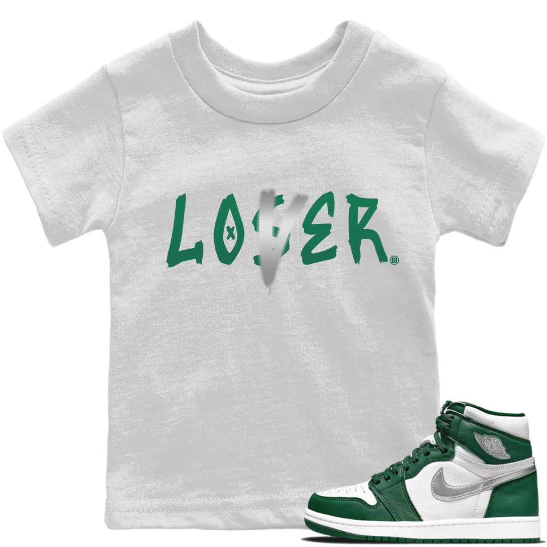 Loser Lover Kids Tops - Air Jordan 1 Gorge Green
