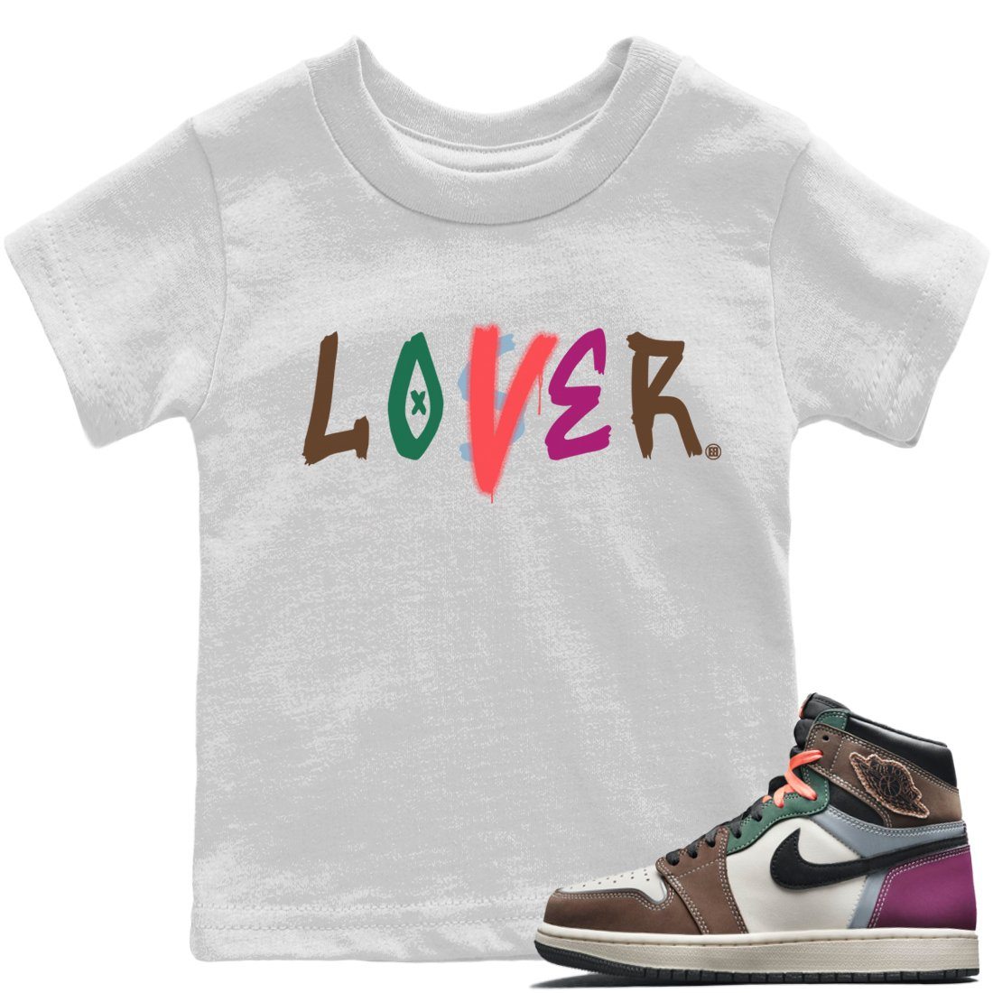 Loser Lover Kids Tops - Air Jordan 1 Hand Crafted