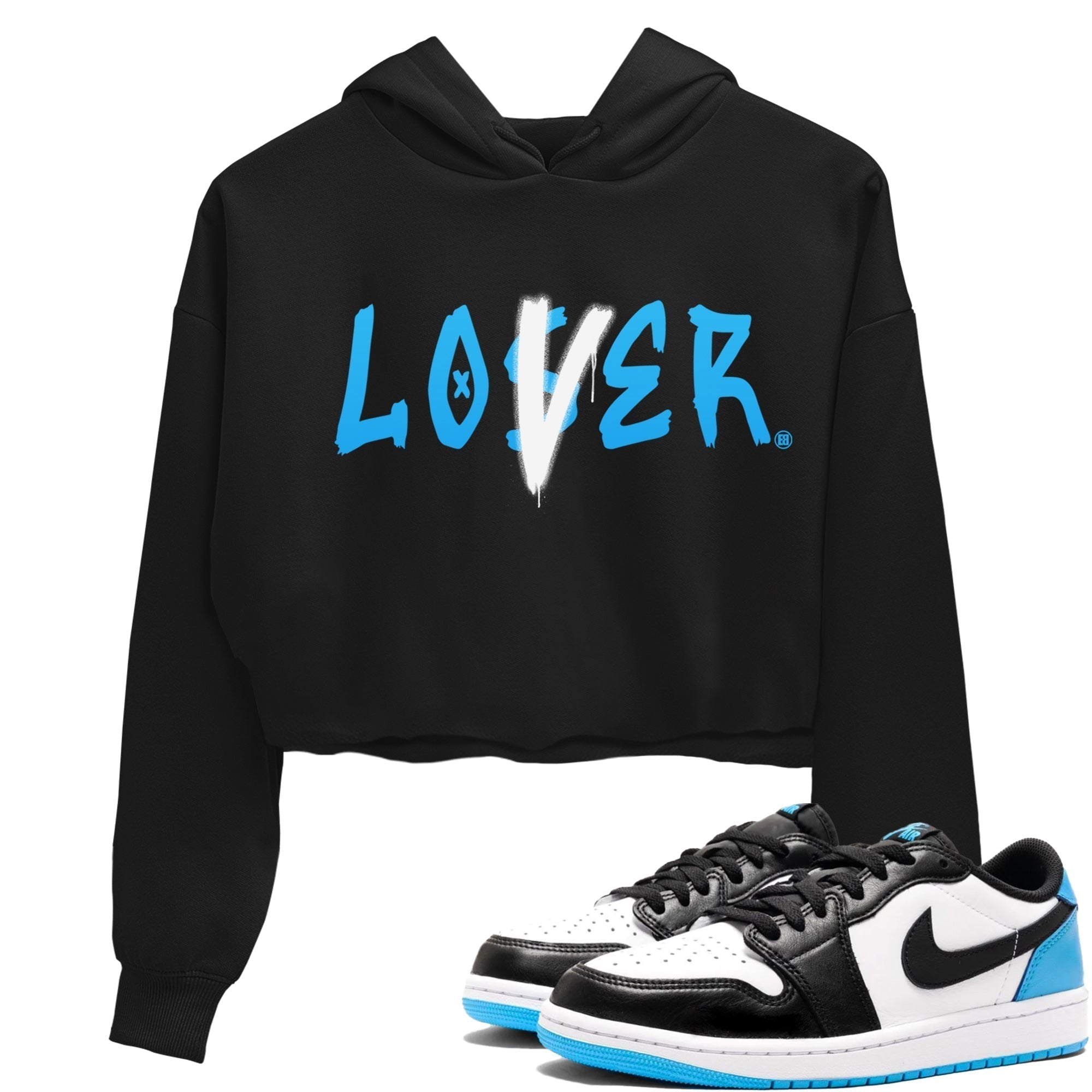 Loser Lover Women's Tops - Air Jordan 1 Powder Blue