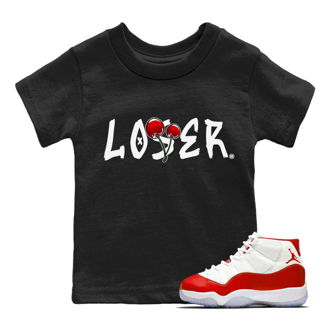 Loser Lover Kids Tops - Air Jordan 11 Cherry