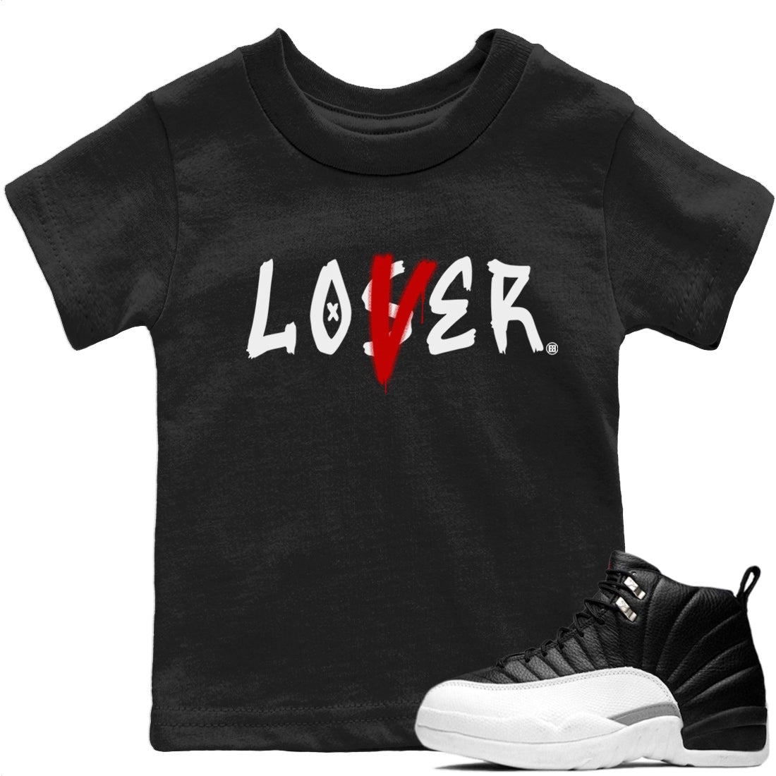 Loser Lover Kids Tops - Air Jordan 12 Playoffs
