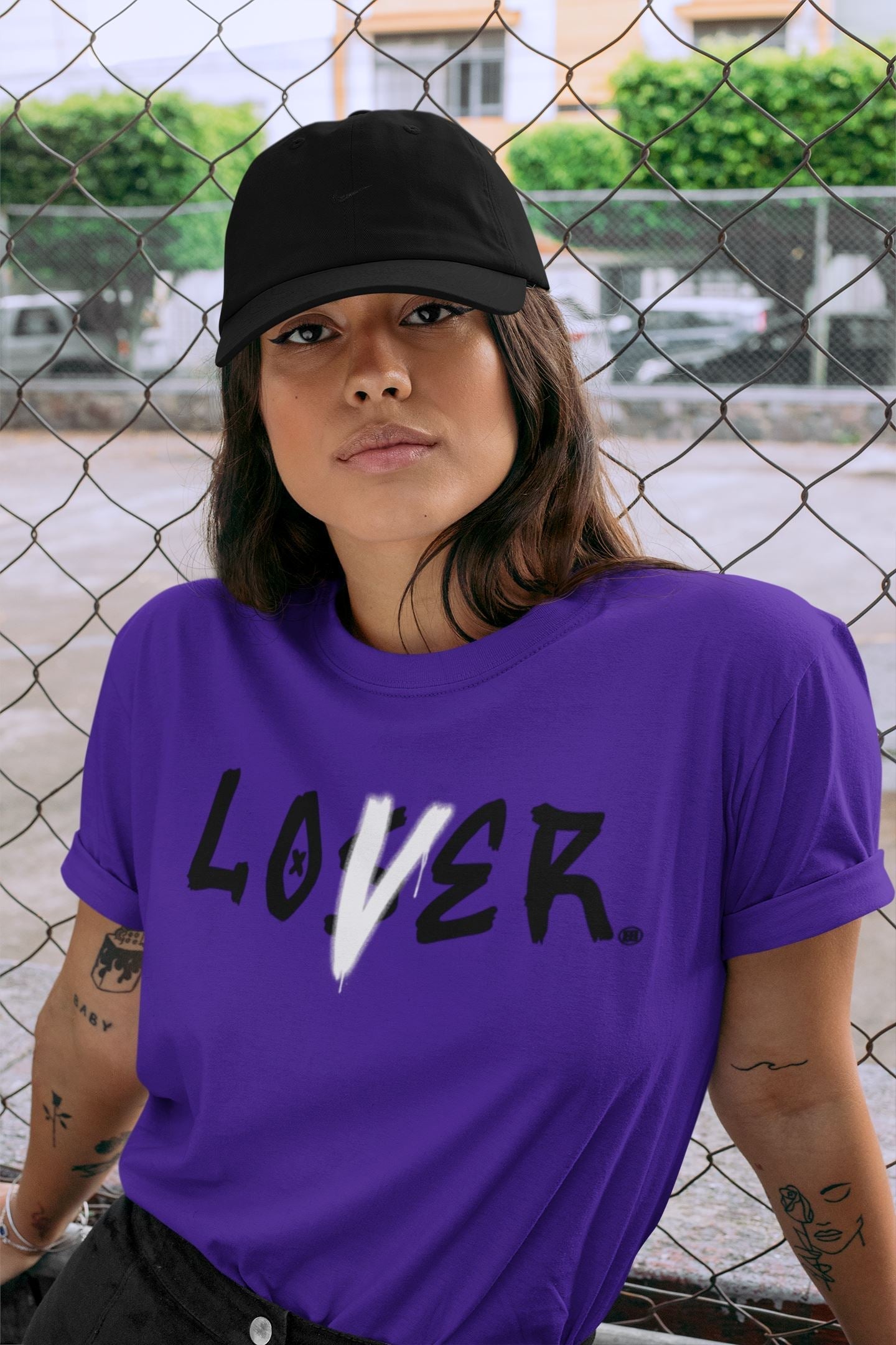 Loser Lover Unisex Tops - Air Jordan 13 Court Purple