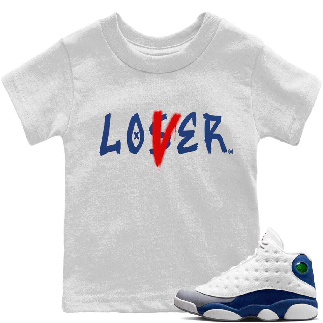 Loser Lover Kids Tops - Air Jordan 13 French Blue