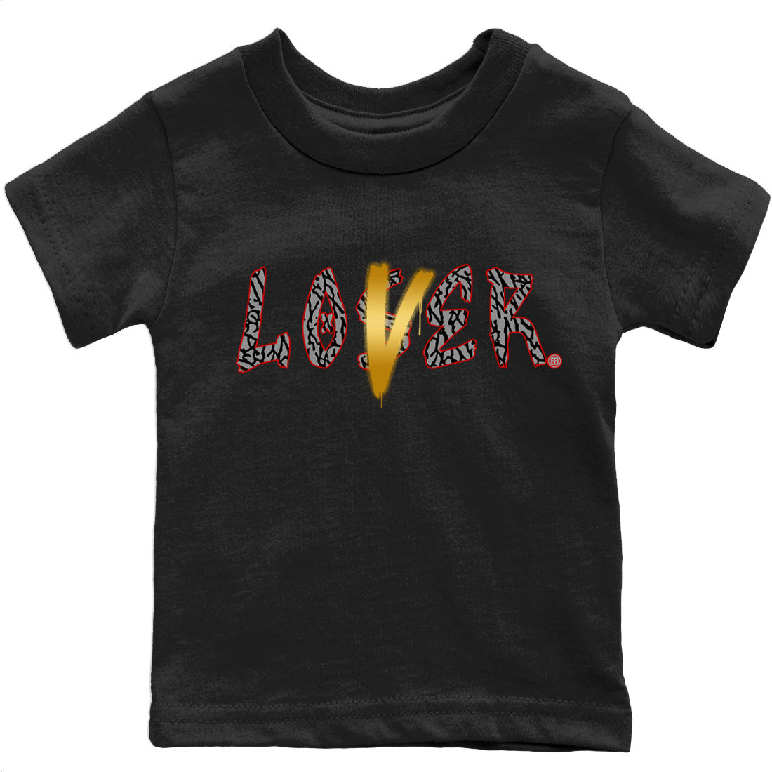 Loser Lover Kids Tops - Air Jordan 3 Black Gold