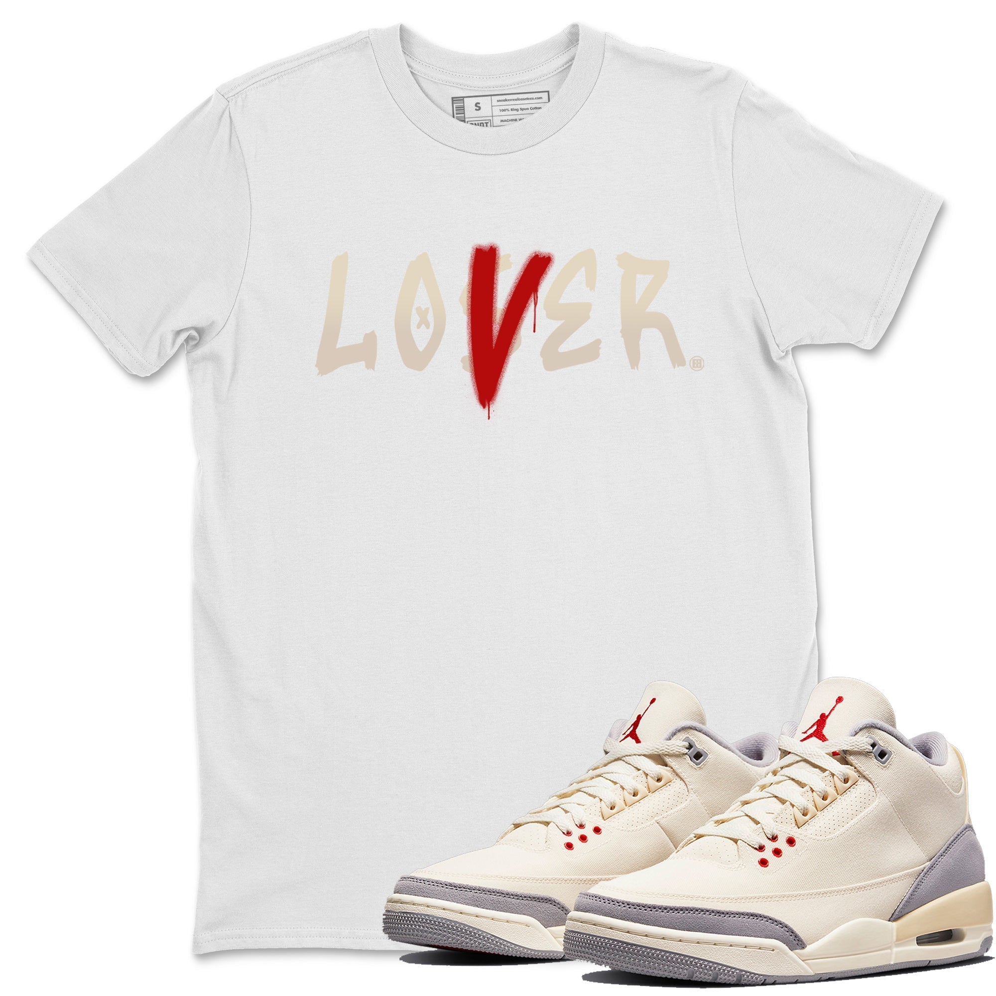 Loser Lover Unisex Tops - Air Jordan 3 Muslin