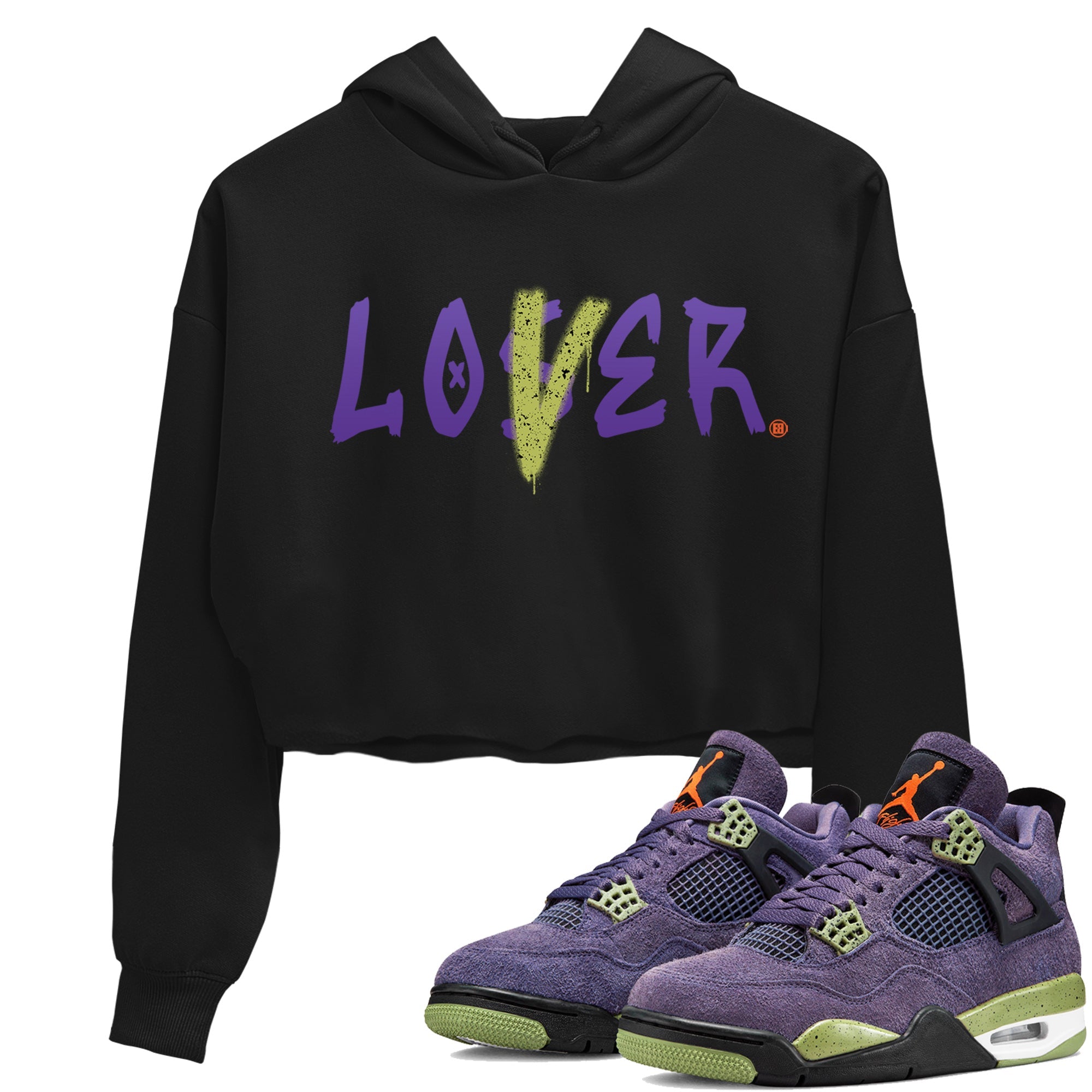 Loser Lover Women's Tops - Air Jordan 4 Canyon Purple